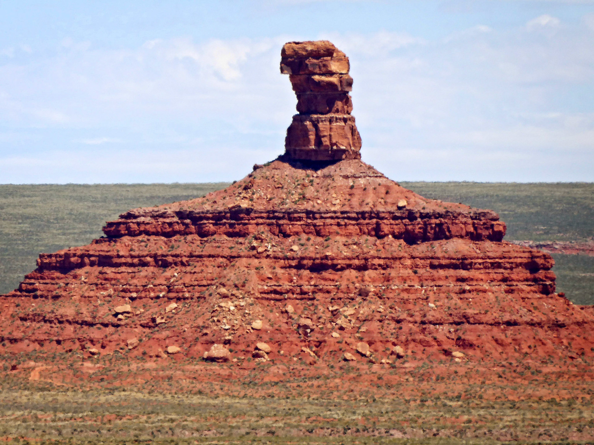 Rooster Rock in the Valley of the Gods.