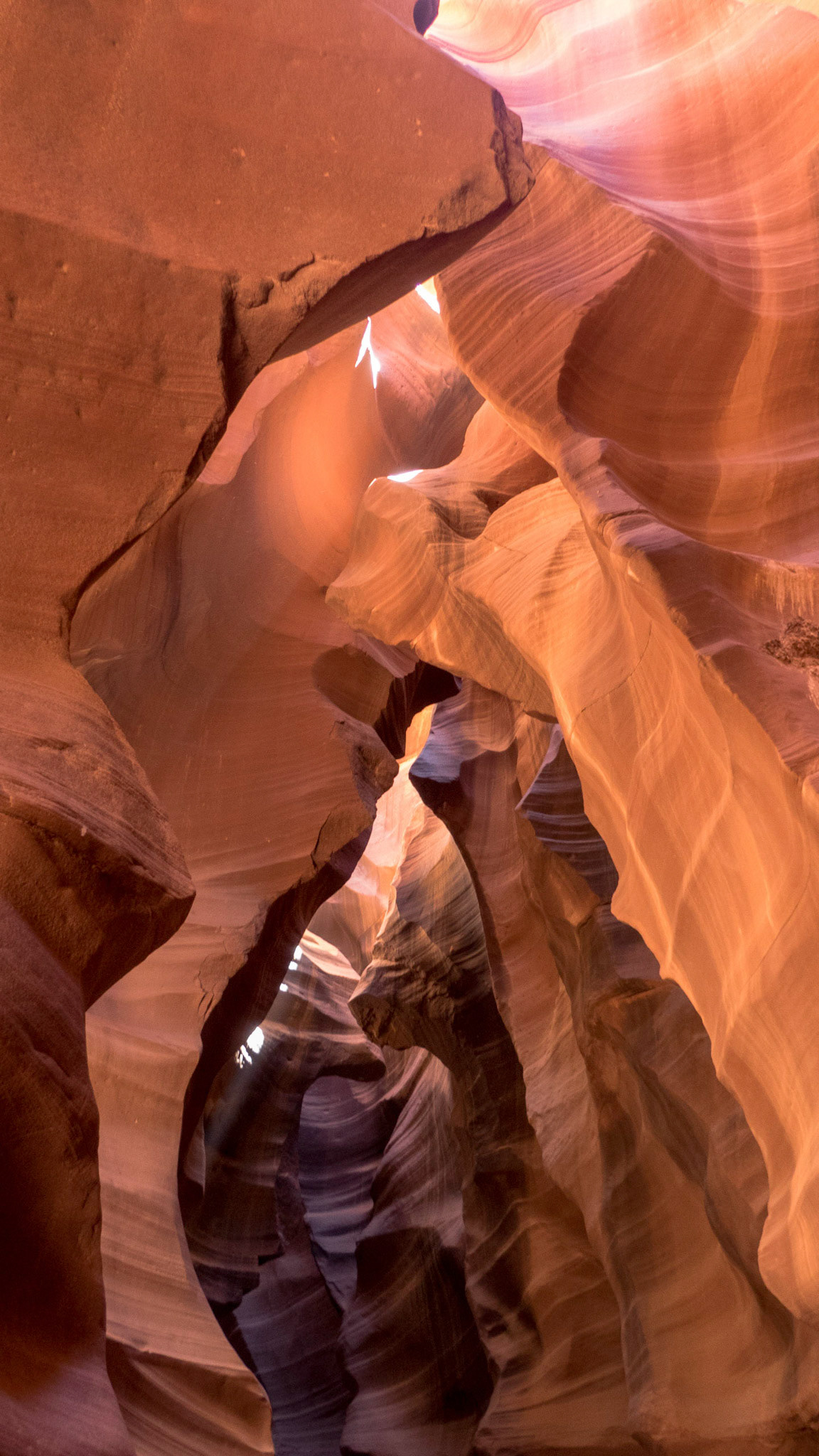 Inside Upper Antelope Canyon.