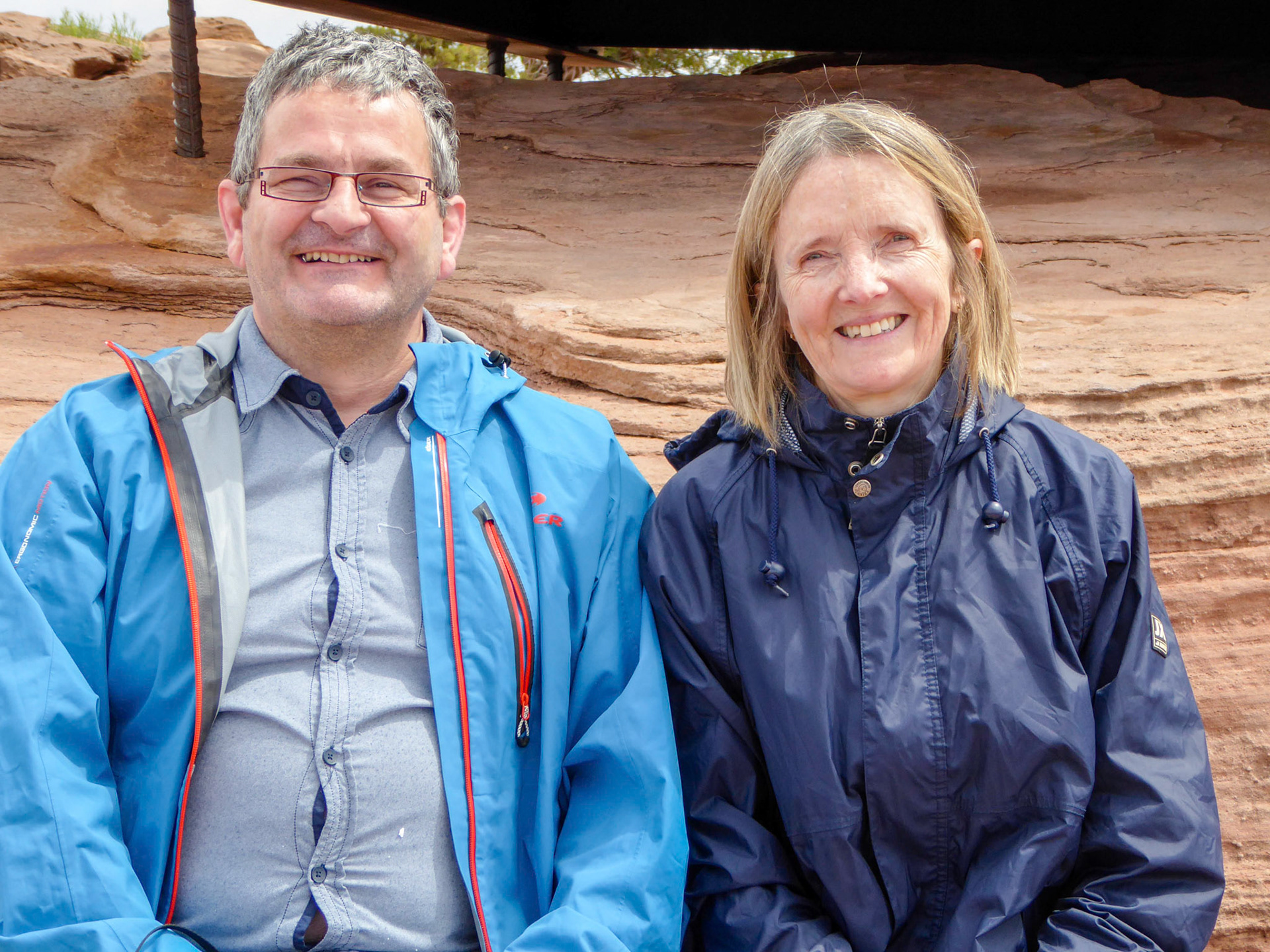 Serge and Judith at Dead Horse Point.