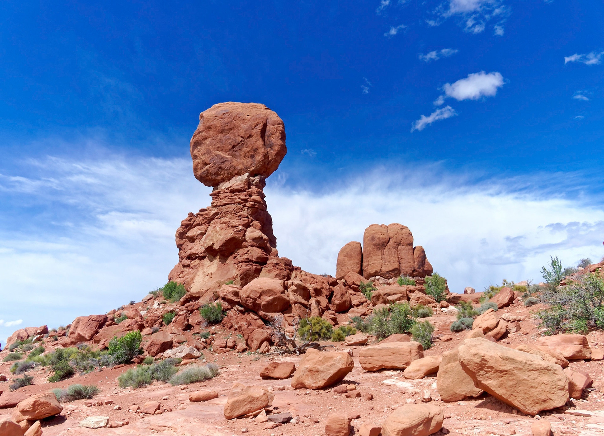 Balanced Rock in Arches National Park.