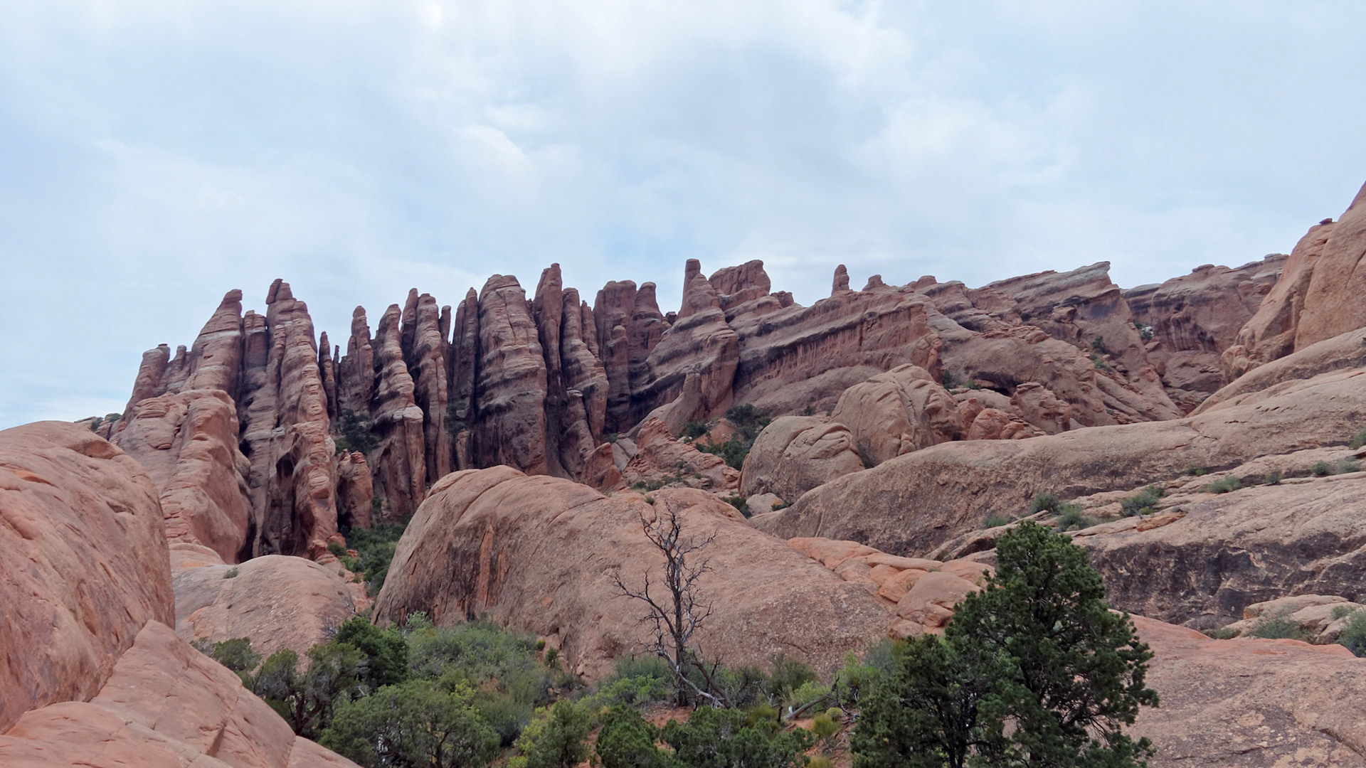 Rock architecture around the Primitive Trail, Arches National Park.