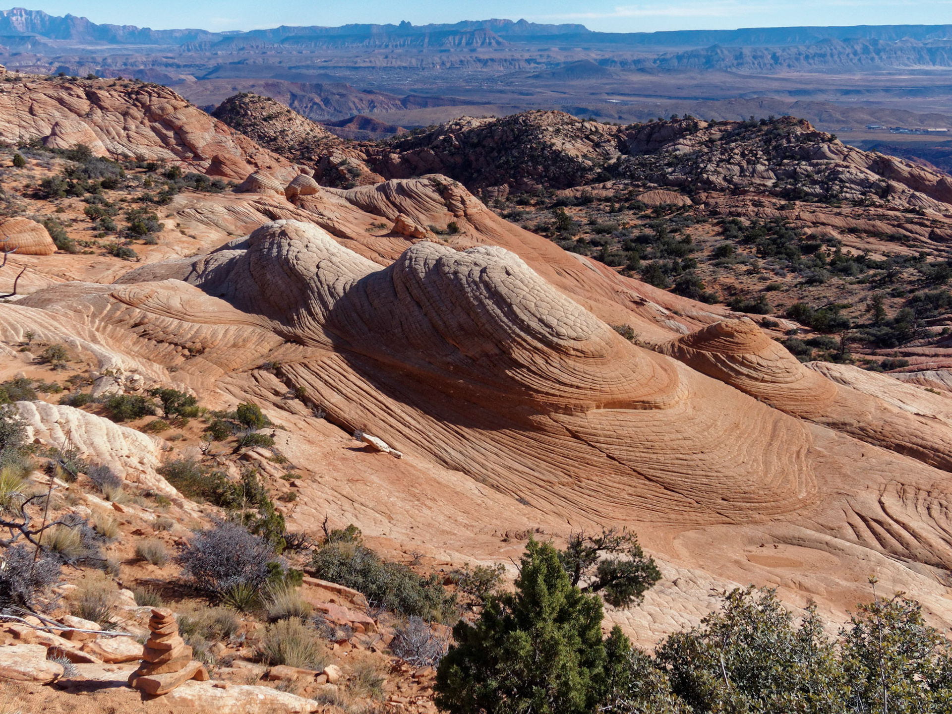 This area of slick rock contains some of the most spectacular formations in the district.