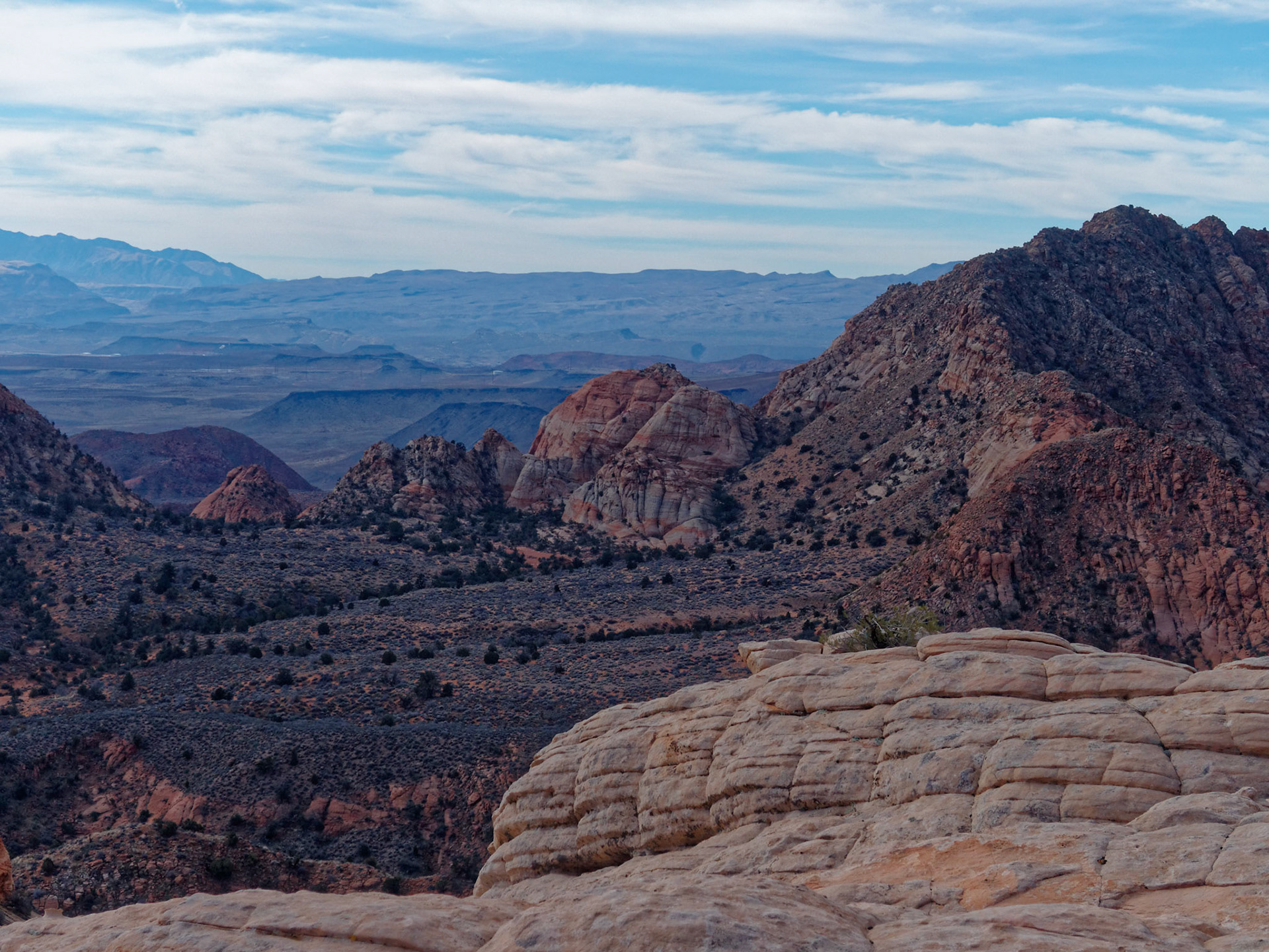 Another view southwest over St. George towards Blakes Lambing Grounds.