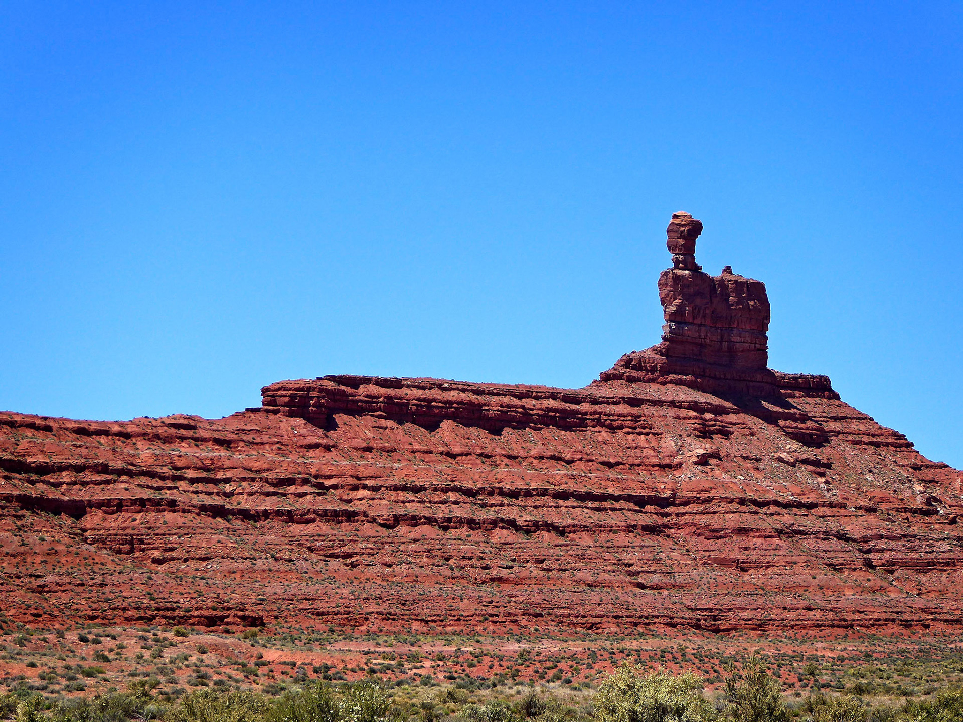 Balanced Rock in Valley of the Gods.