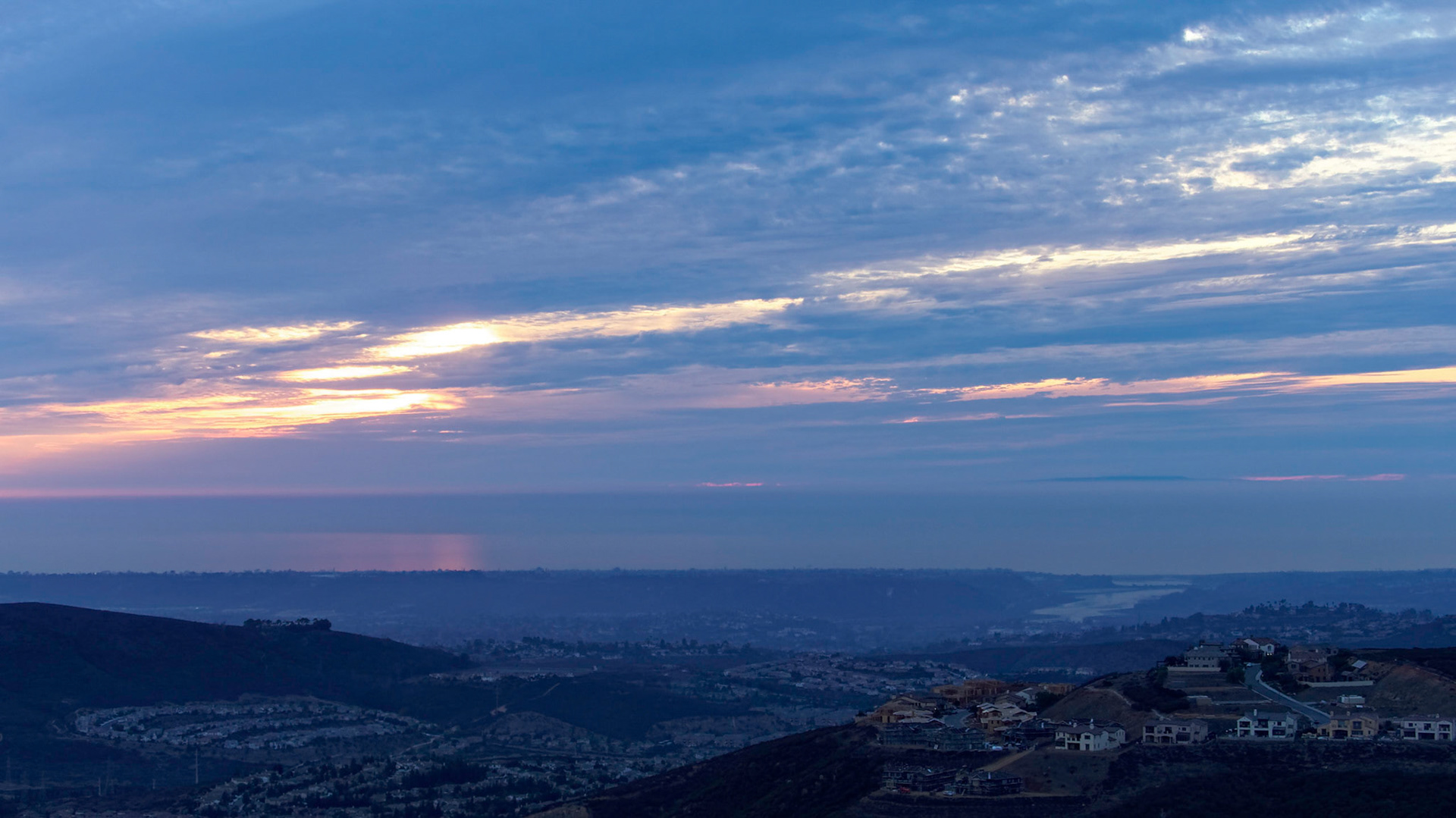 Sunset from Double Peak Park, San Marcos
