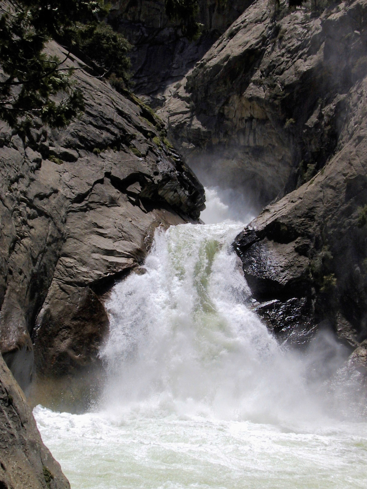 Higher up the Roaring River Falls.