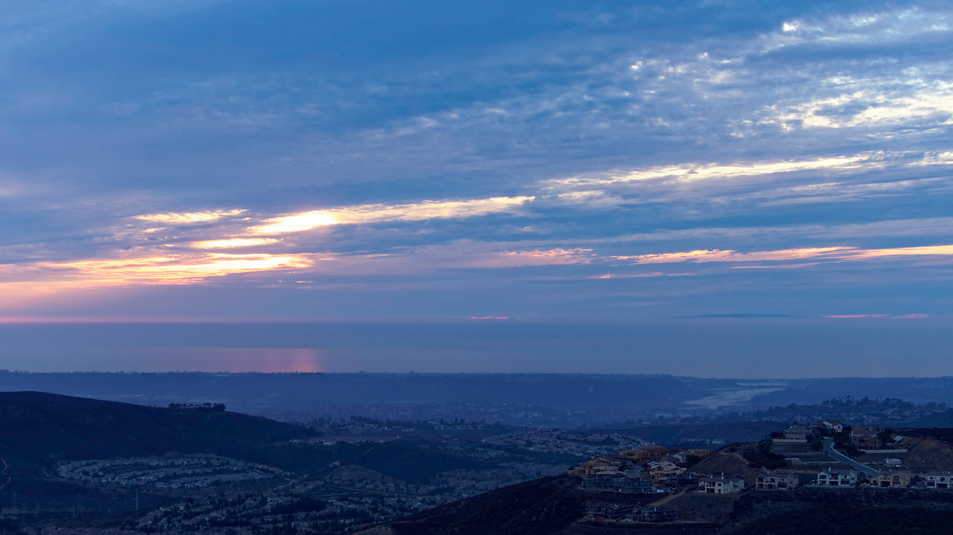 Sunset from Double Peak Park, San Marcos