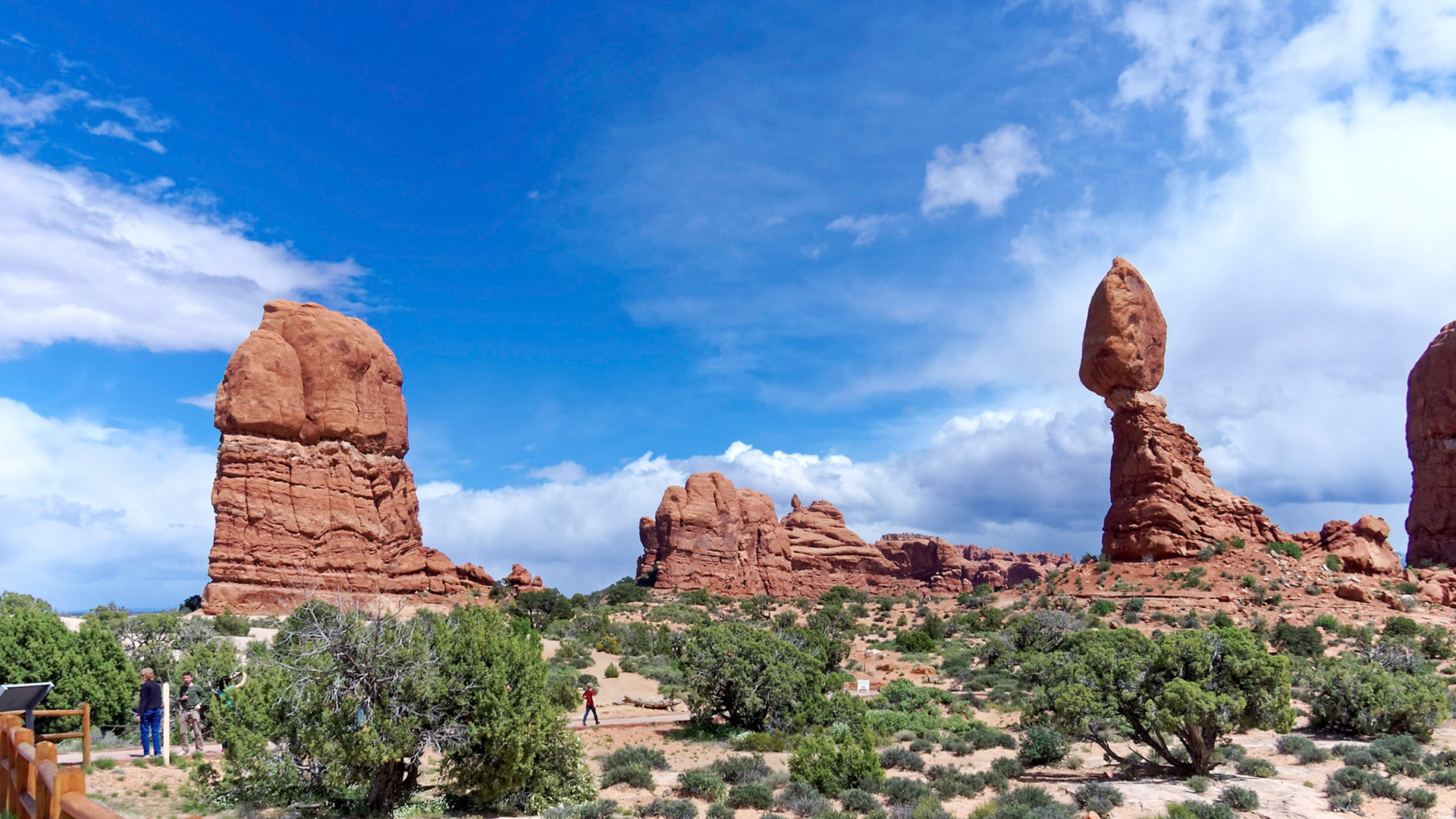 Balanced Rock in Arches National Park.