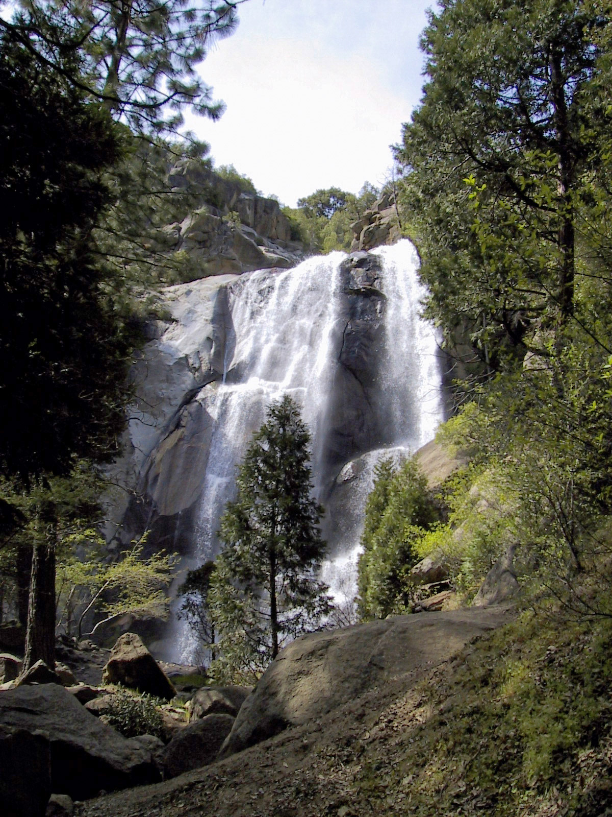 Grizzly Falls in Kings Canyon. Like the Roaring River Falls this is a tributary to the main Kings River.