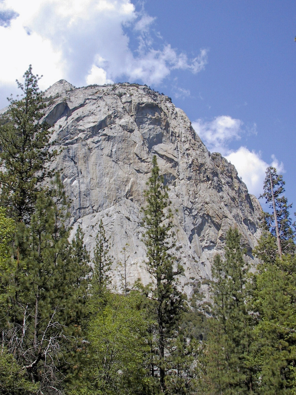 North Dome (8717ft, 2657m) from Zumwalt Meadow in Kings Canyon National Park.