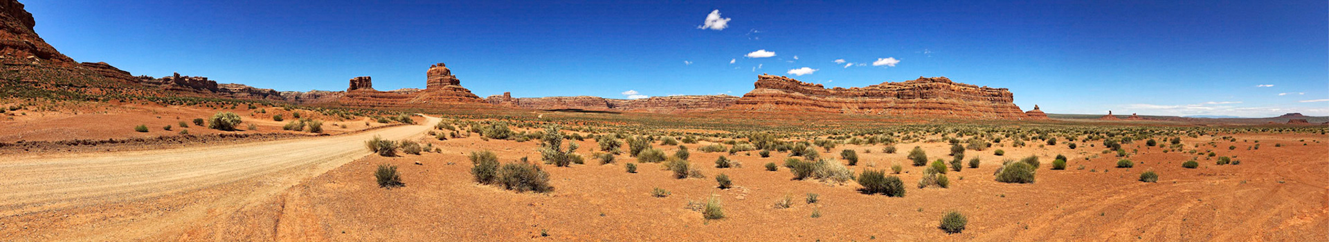 Panorama of the Valley of the Gods.