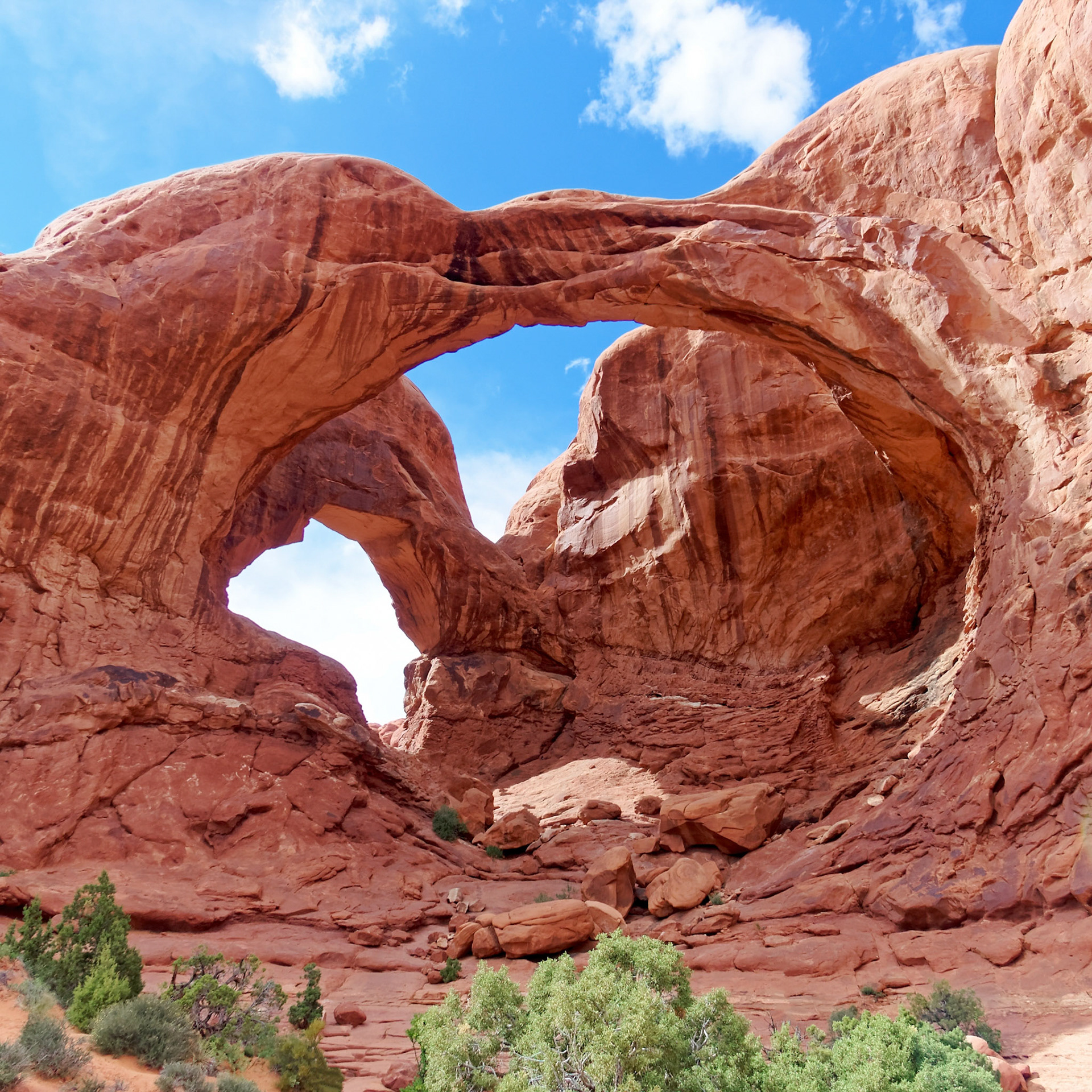 Double Arch, Windows Section, Arches National Park.
