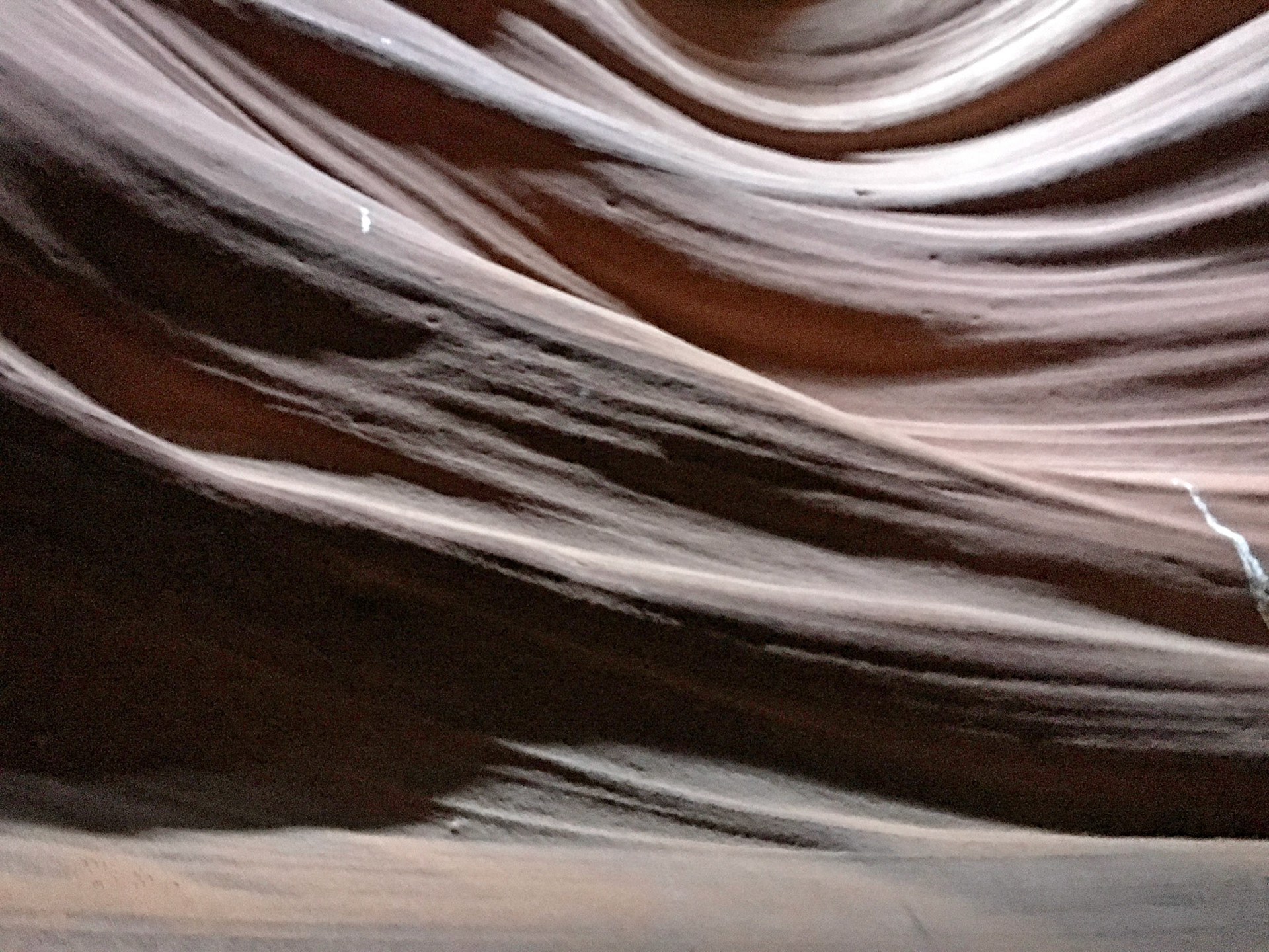Inside Upper Antelope Canyon.