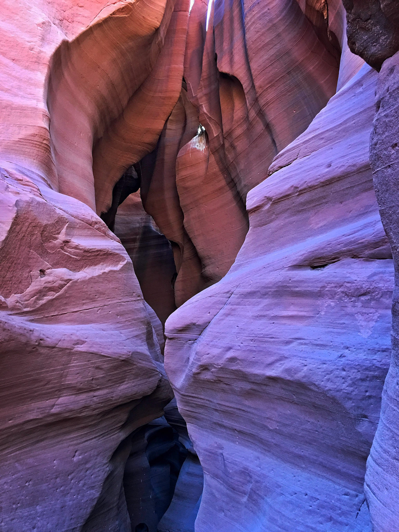 Inside Upper Antelope Canyon.