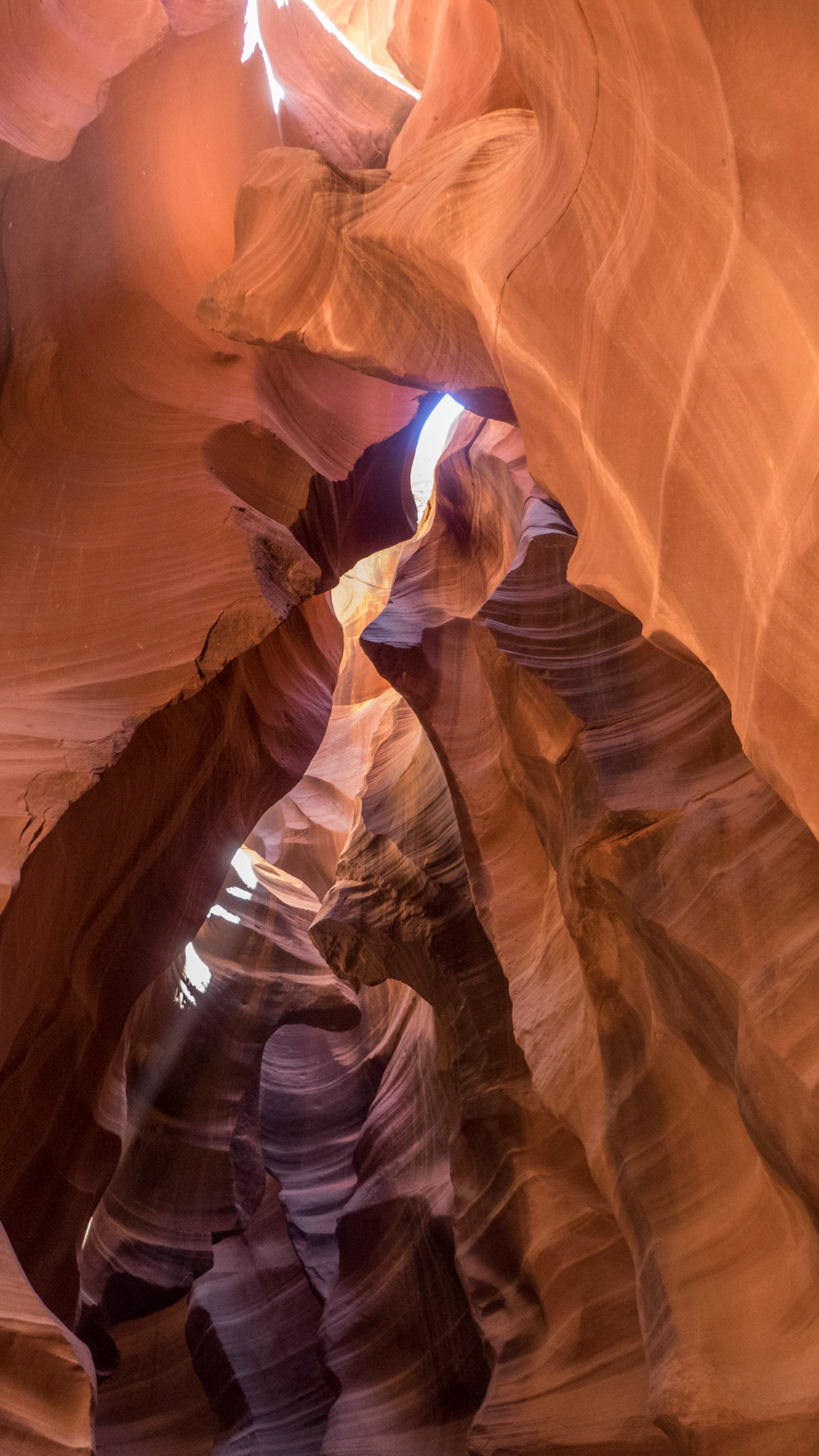 Inside Upper Antelope Canyon.