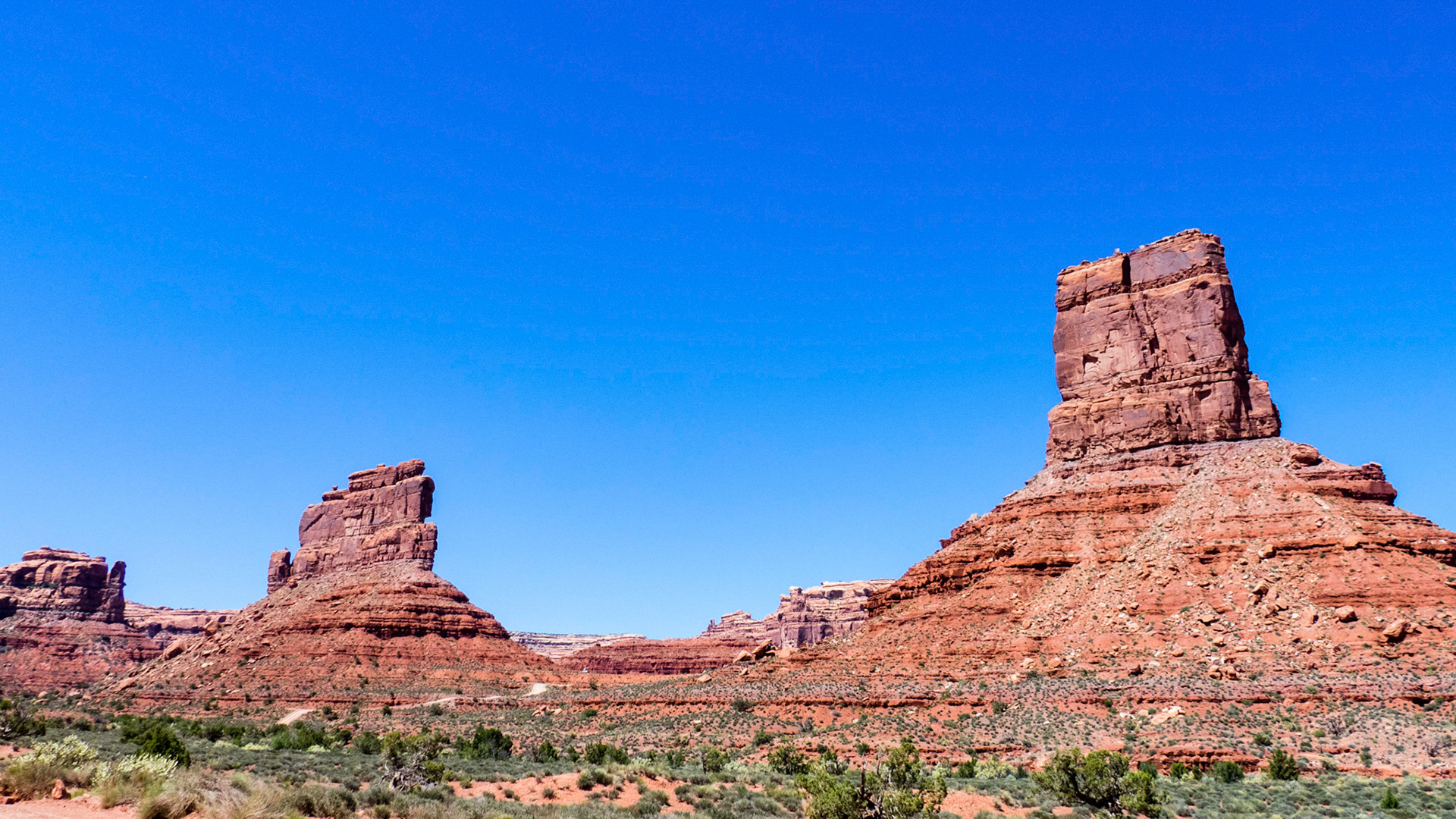Castle Butte in the Valley of the Gods.