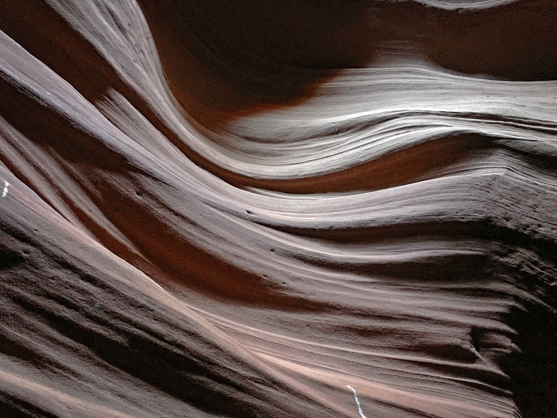 Inside Upper Antelope Canyon.