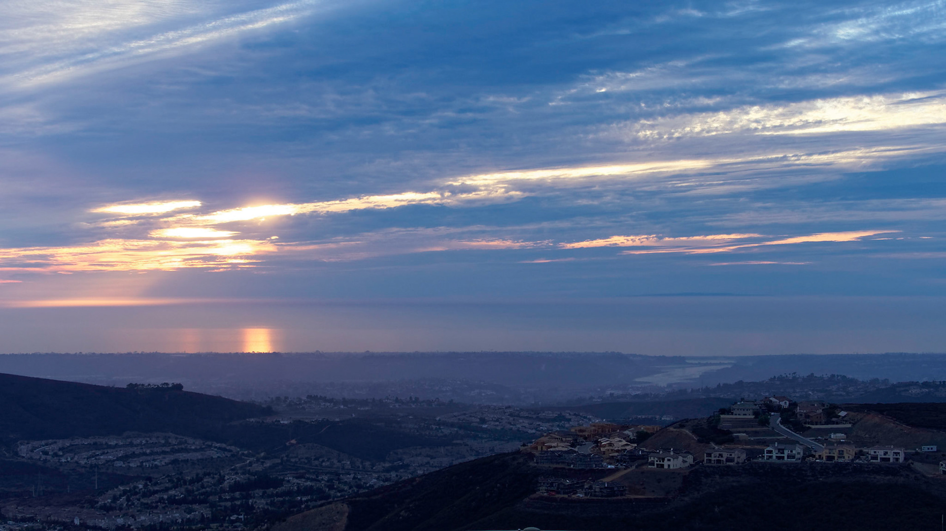 Sunset from Double Peak Park, San Marcos