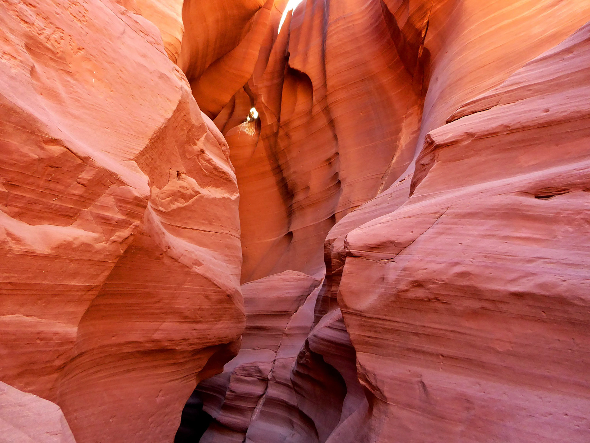 Inside Upper Antelope Canyon.