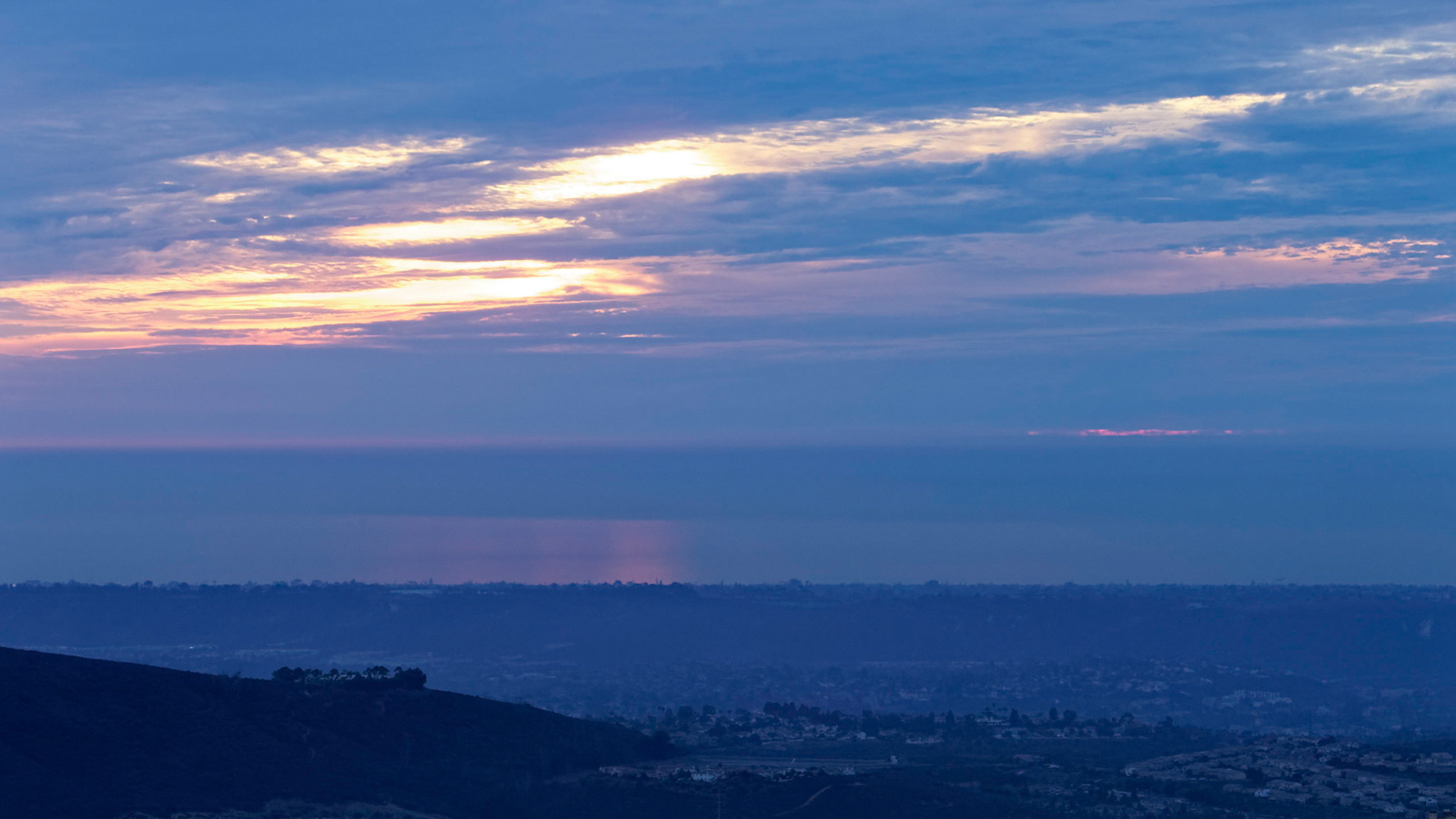 Sunset from Double Peak Park, San Marcos