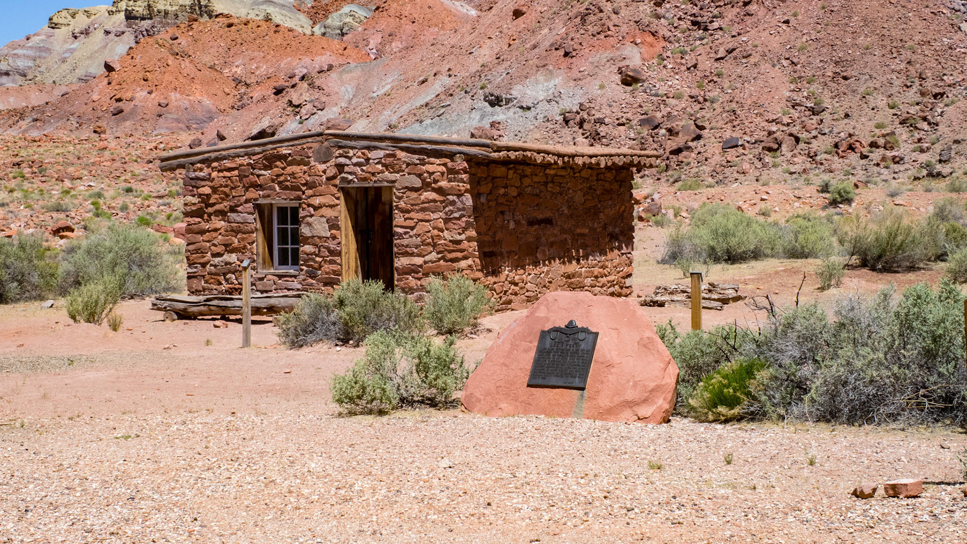 The American Placer Office was constructed in 1911 as the headquarters of Charles H. Spencer's gold mining company. It was deserted after the venture failed in 1912 but was occasionally used as a camp by cowboys, miners and travelers. It became Lees Ferry Post Office in 1922 but quickly closed after almost no mail was sent or delivered.