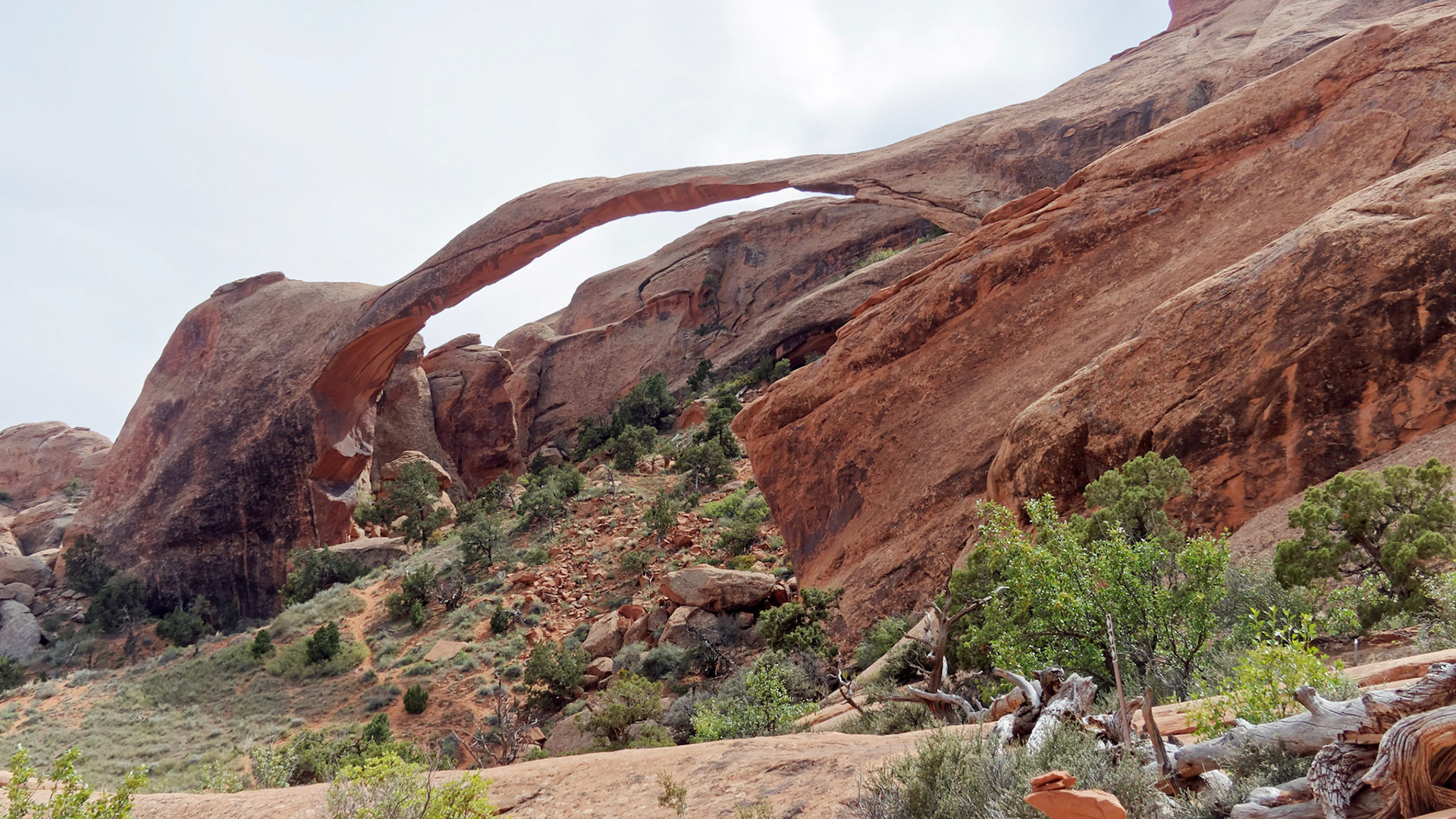 Landscape Arch, Devils Garden, Arches National Park.
