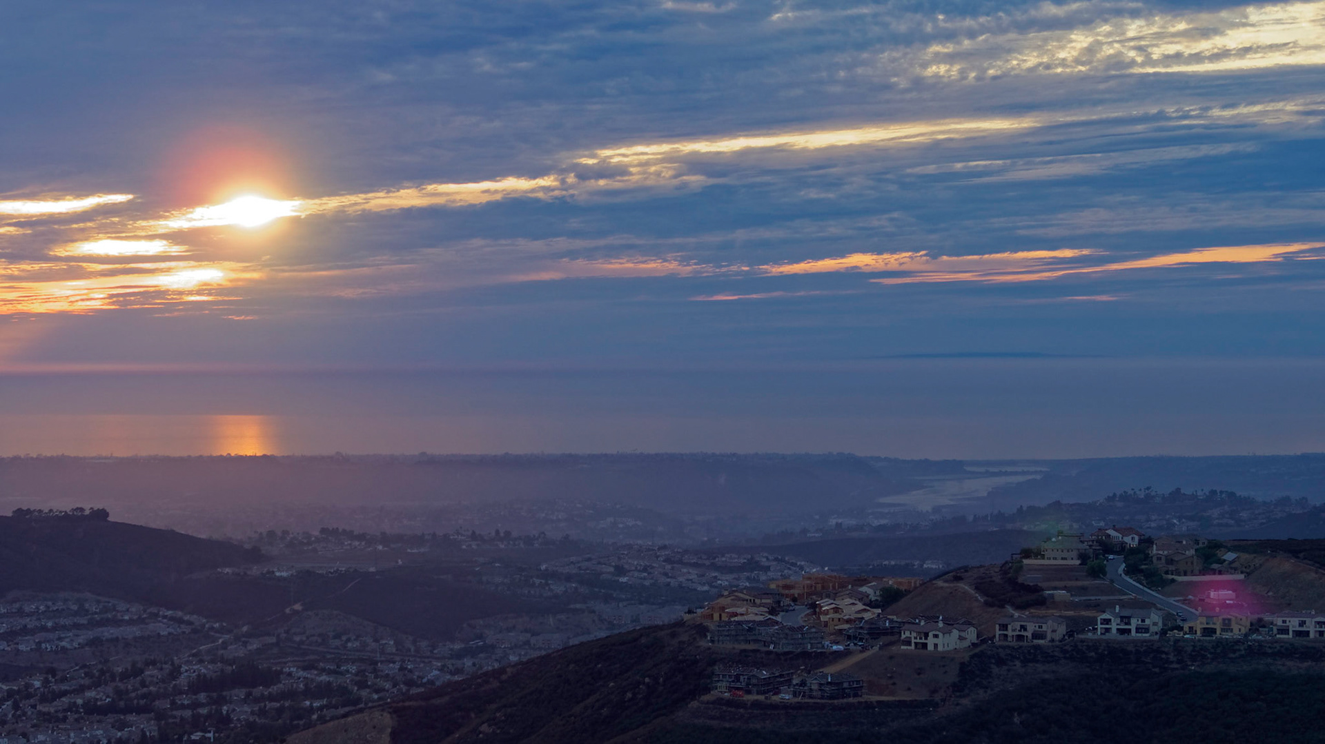 Sunset from Double Peak Park, San Marcos