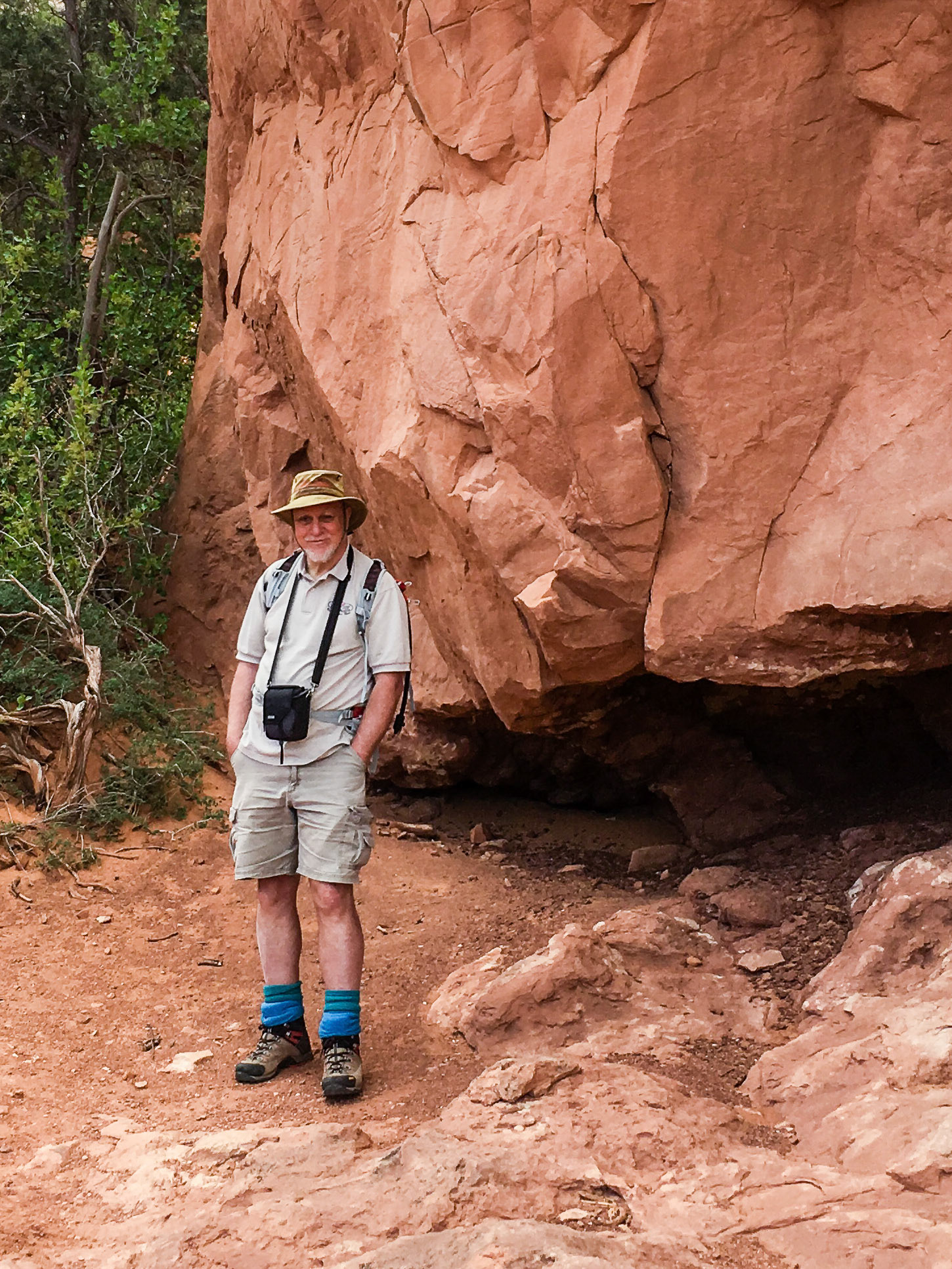 Richard on the Primitive Trail, Arches National Park.