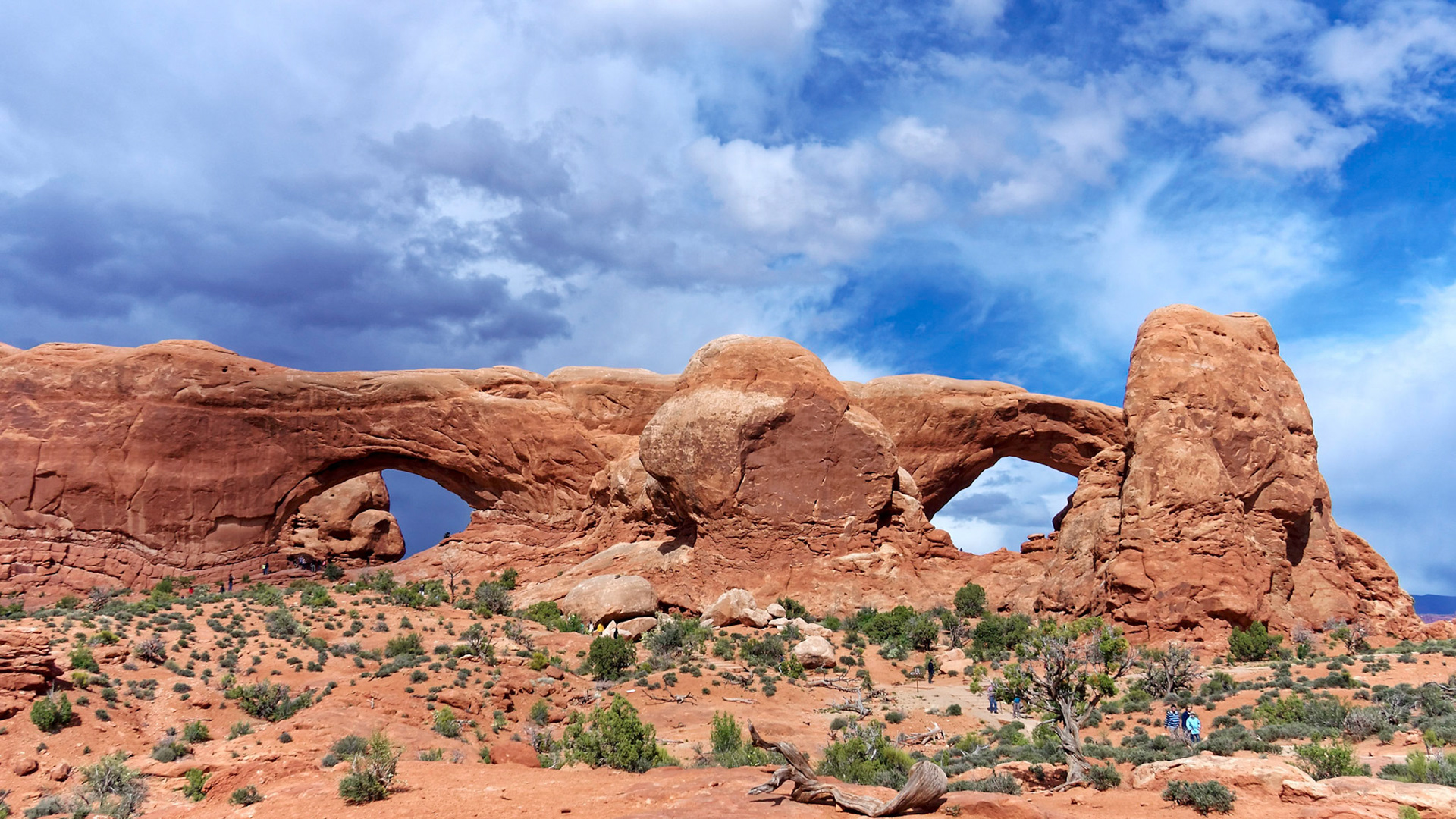 The North and South Windows, Arches National Park.