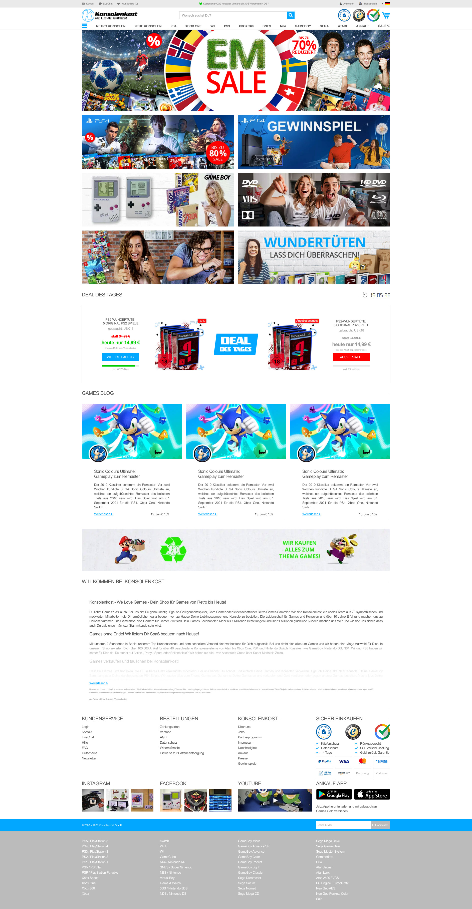 Wireframe Startseite