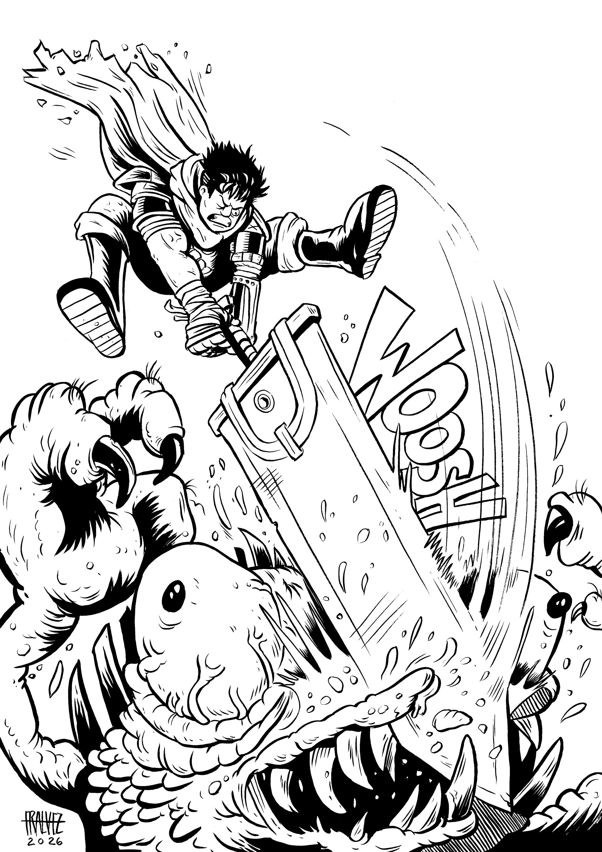 Guts - Berserk (A3)