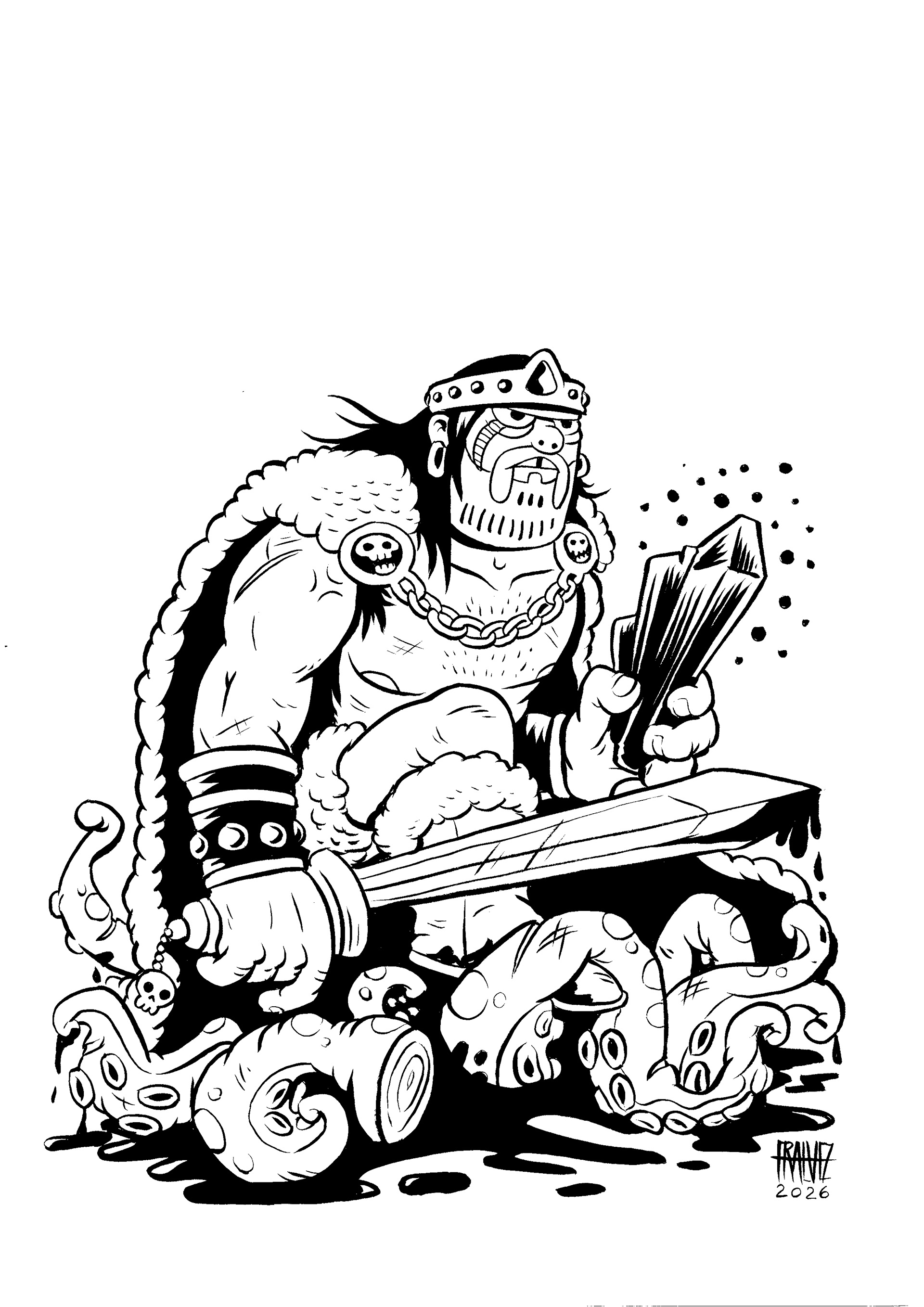 Barbarian - The King (A4)