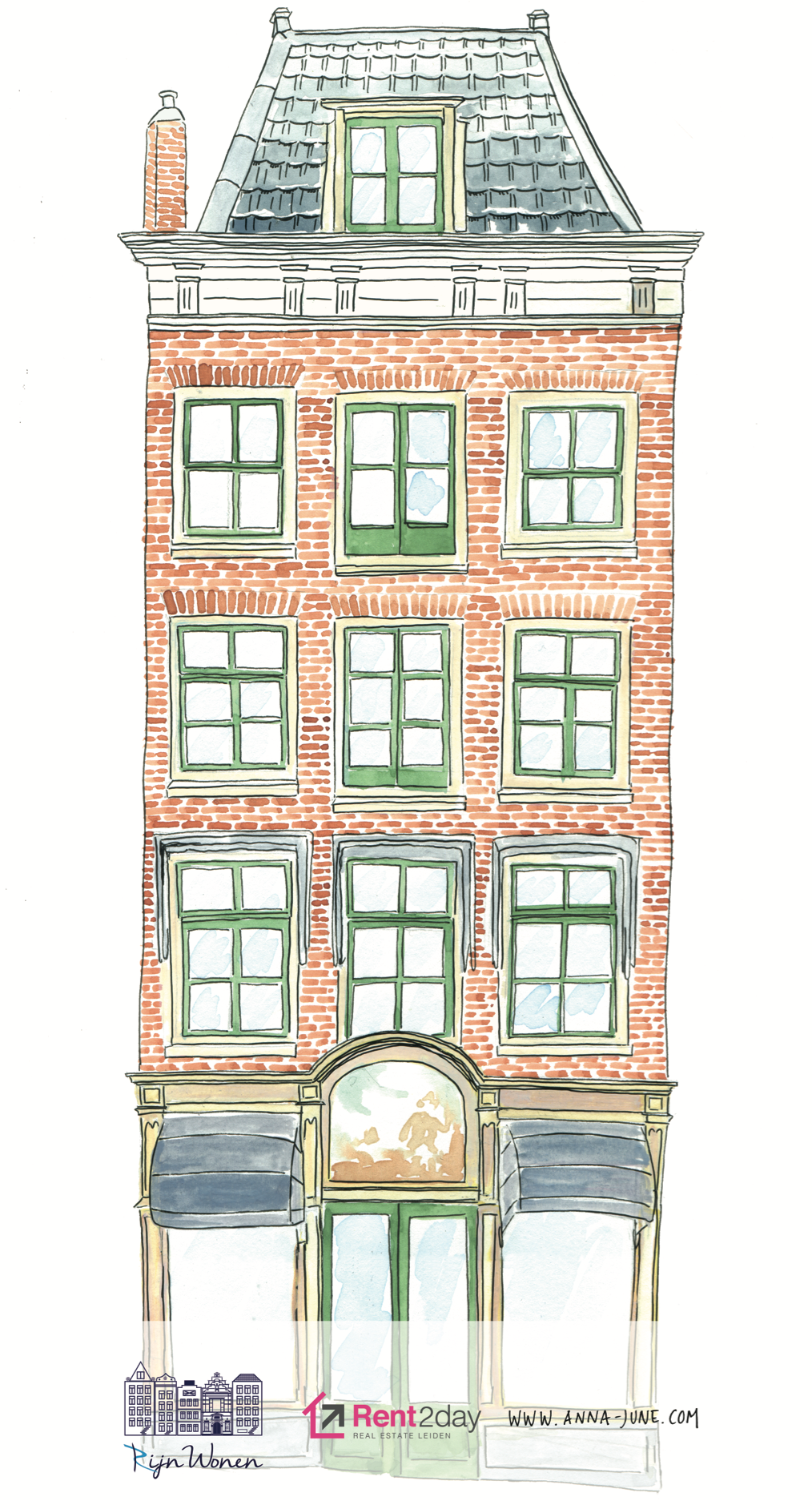 Geveldoek - tekening: Anna van Duijn