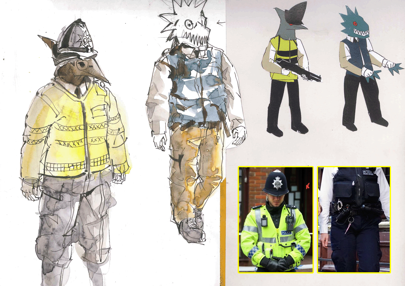 character design for The Escape, 2017