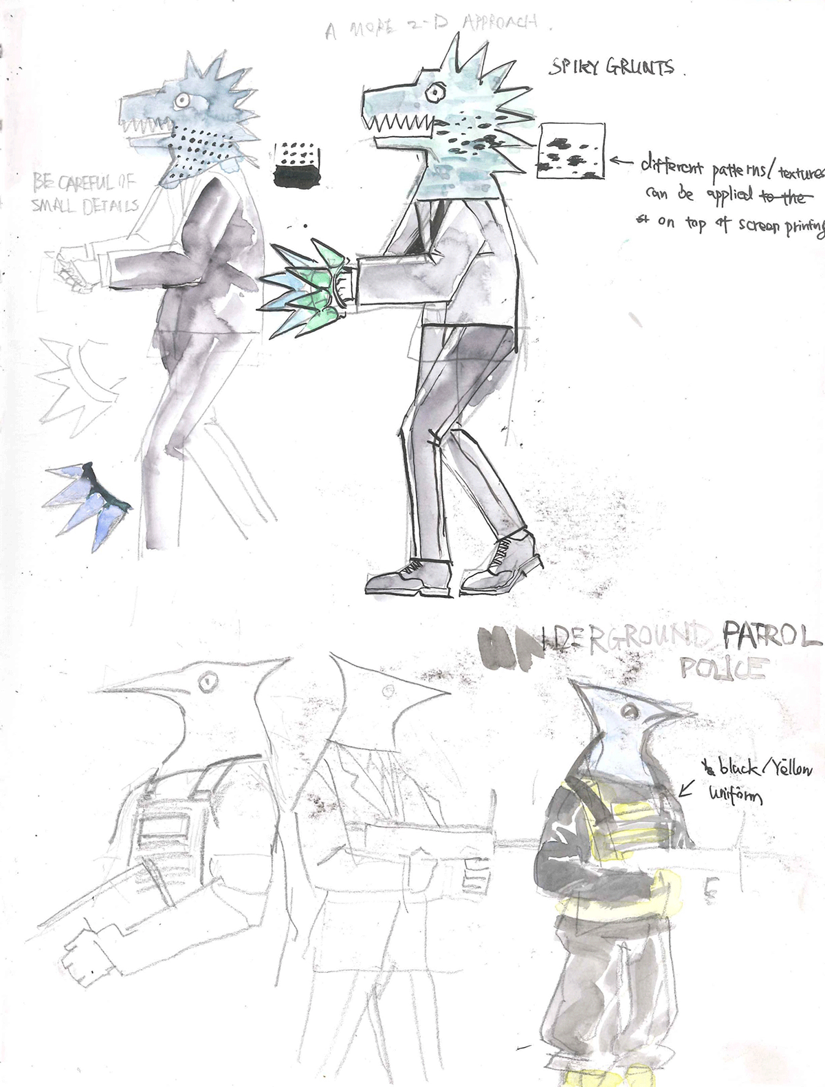 Character design for The Escape, 2017