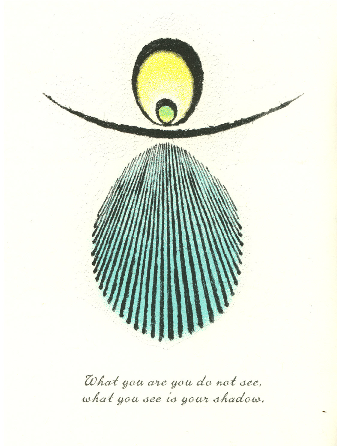 Illustration for Stray Birds, Risograph, tabloid-size single page zine, 2021.