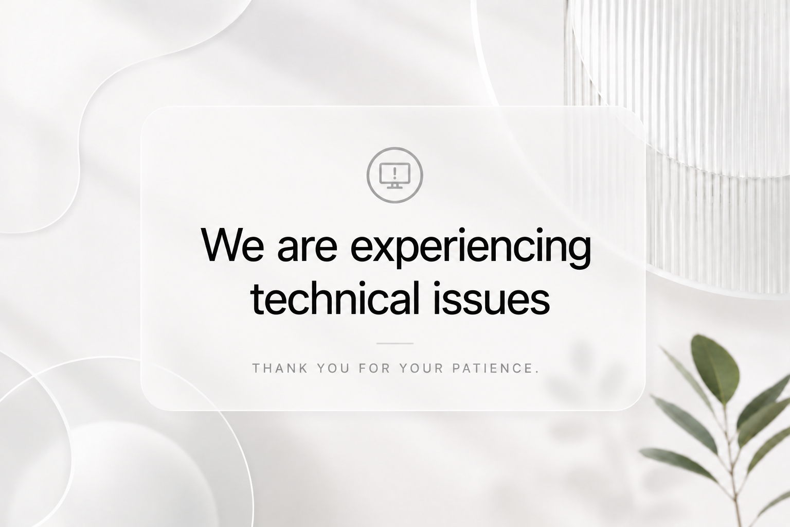 We are experiencing technical issues