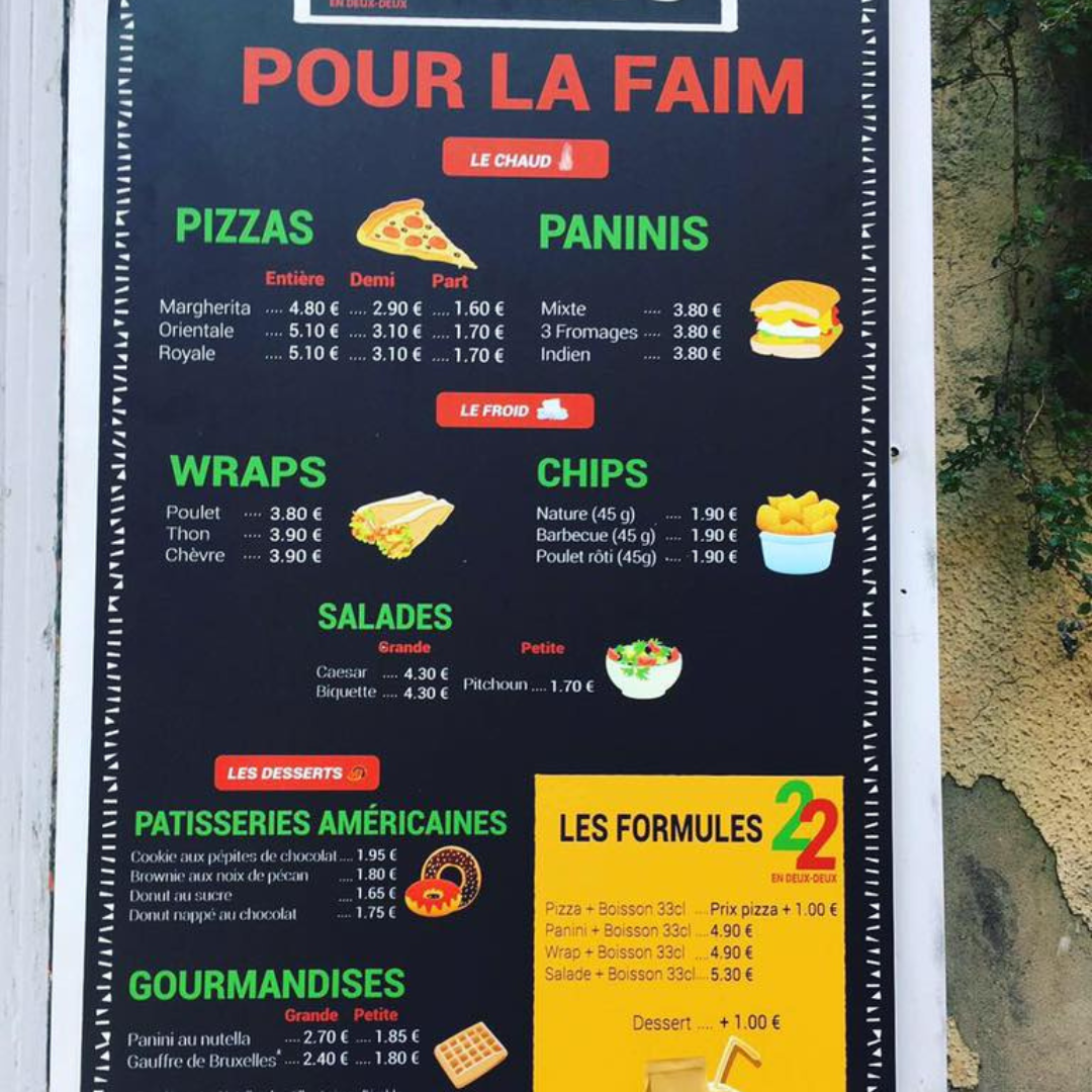 Carte de restauration En 2-2 