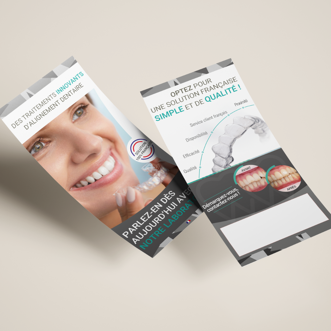 Flyers pour la société E-ALIGNER