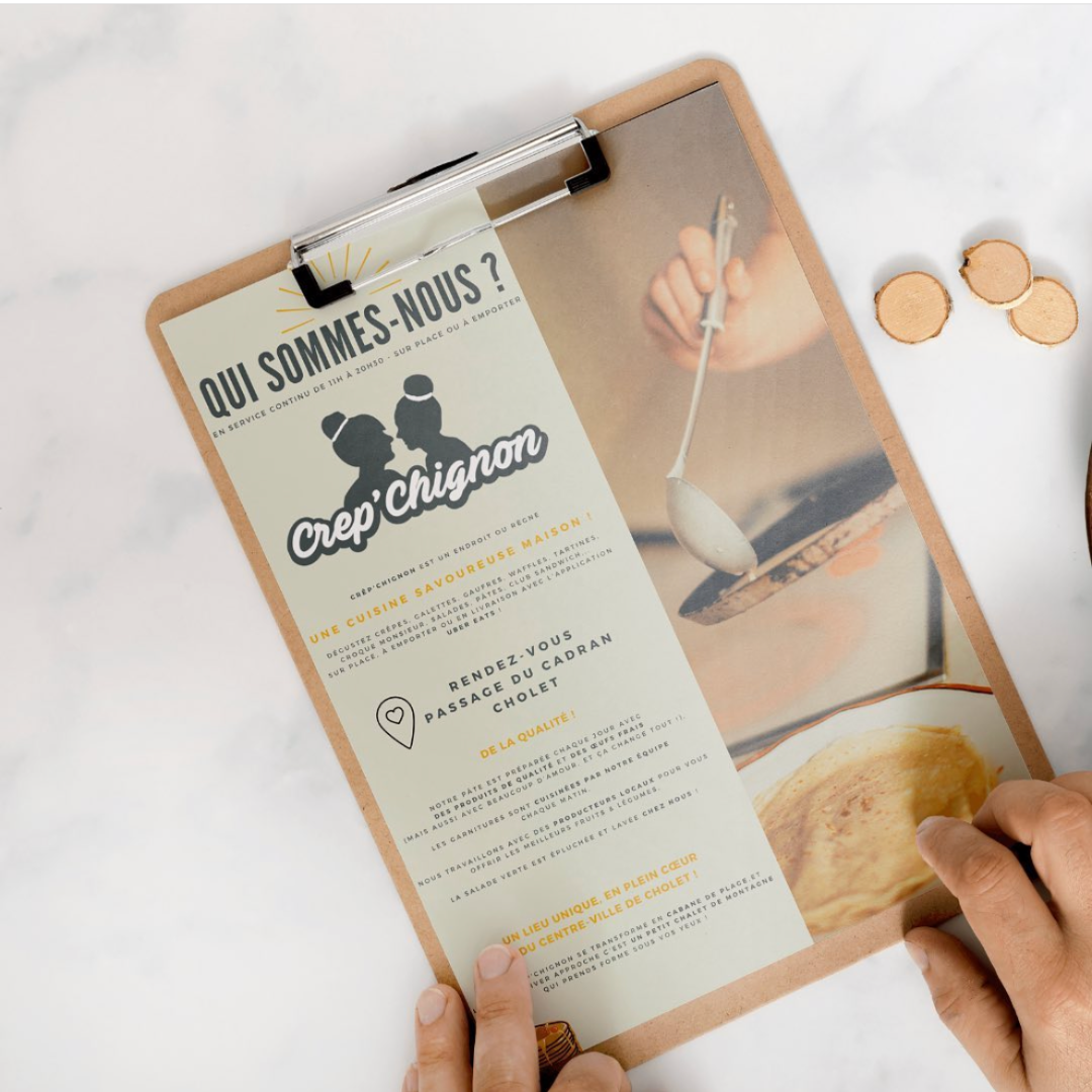 Cartes de restauration Crep'Chignon
