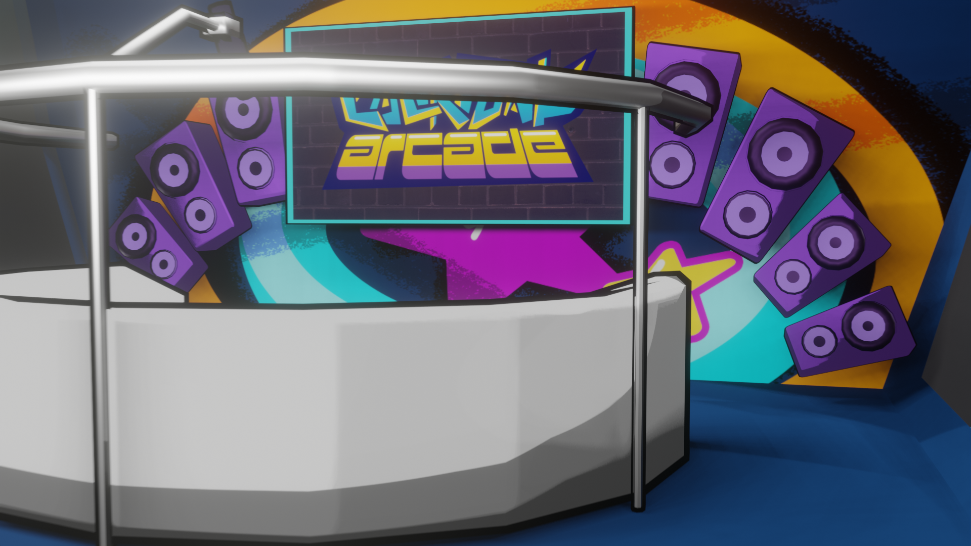 The broadcast room which the stream backdrop is based on