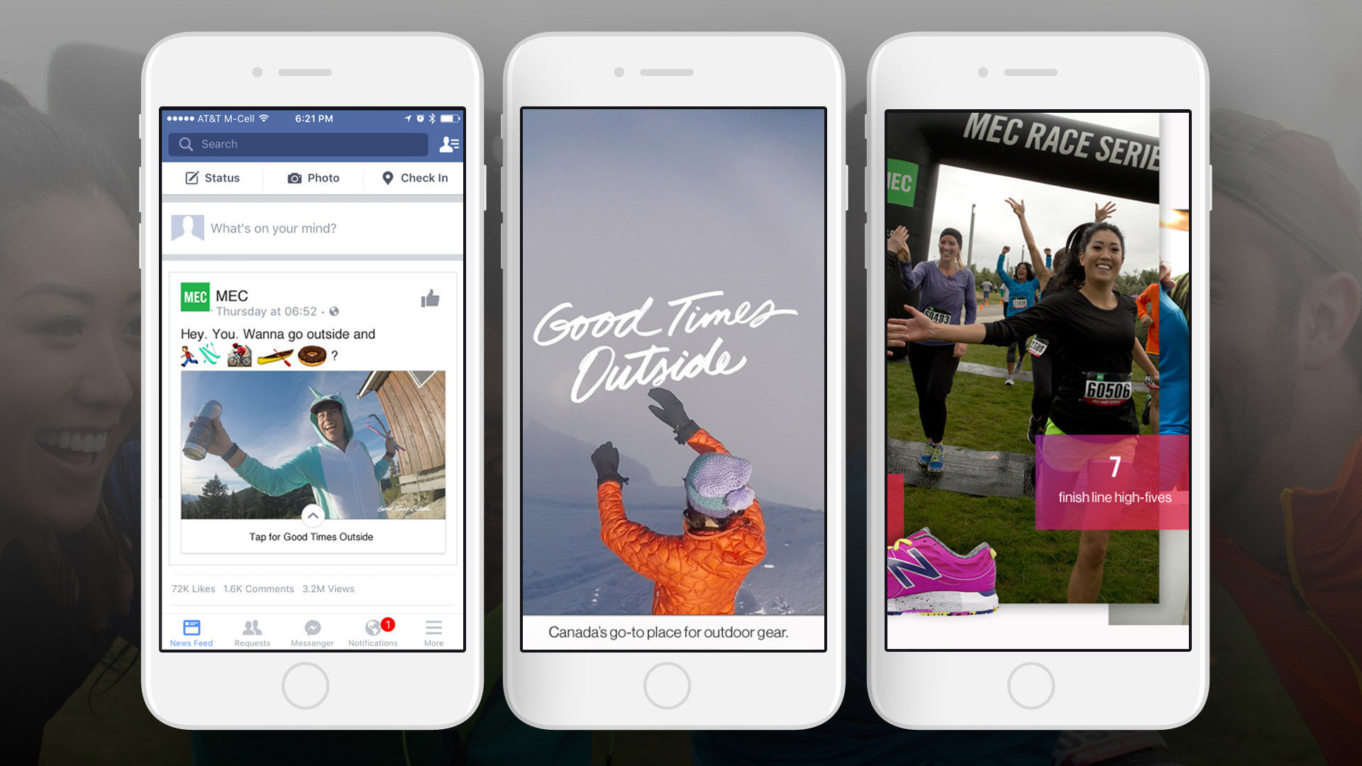 Good Times Outside campaign, Facebook ads