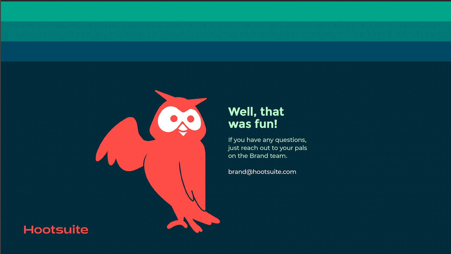 Brand Guidelines contact page