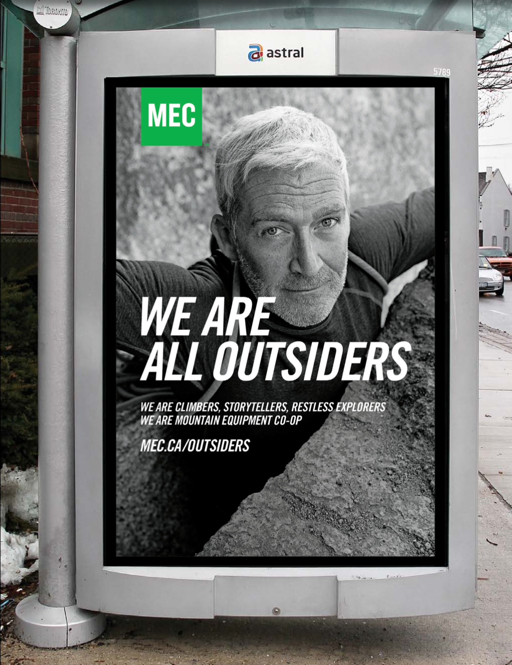 Rebrand transit ad design | climbing
