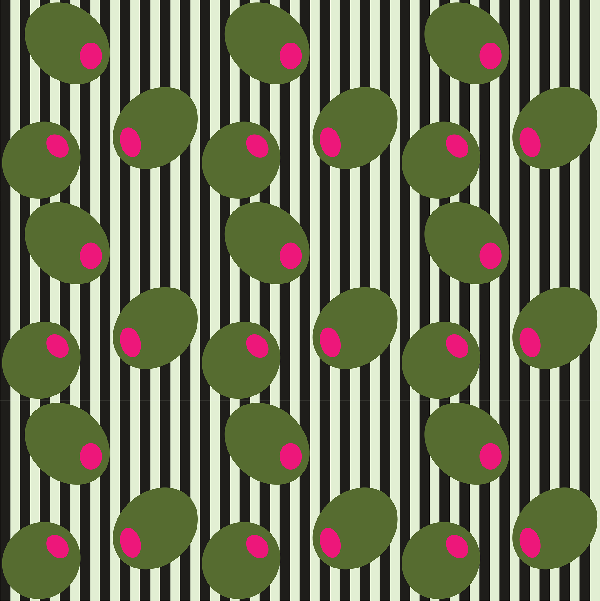 Mod-Olives Falling – pattern