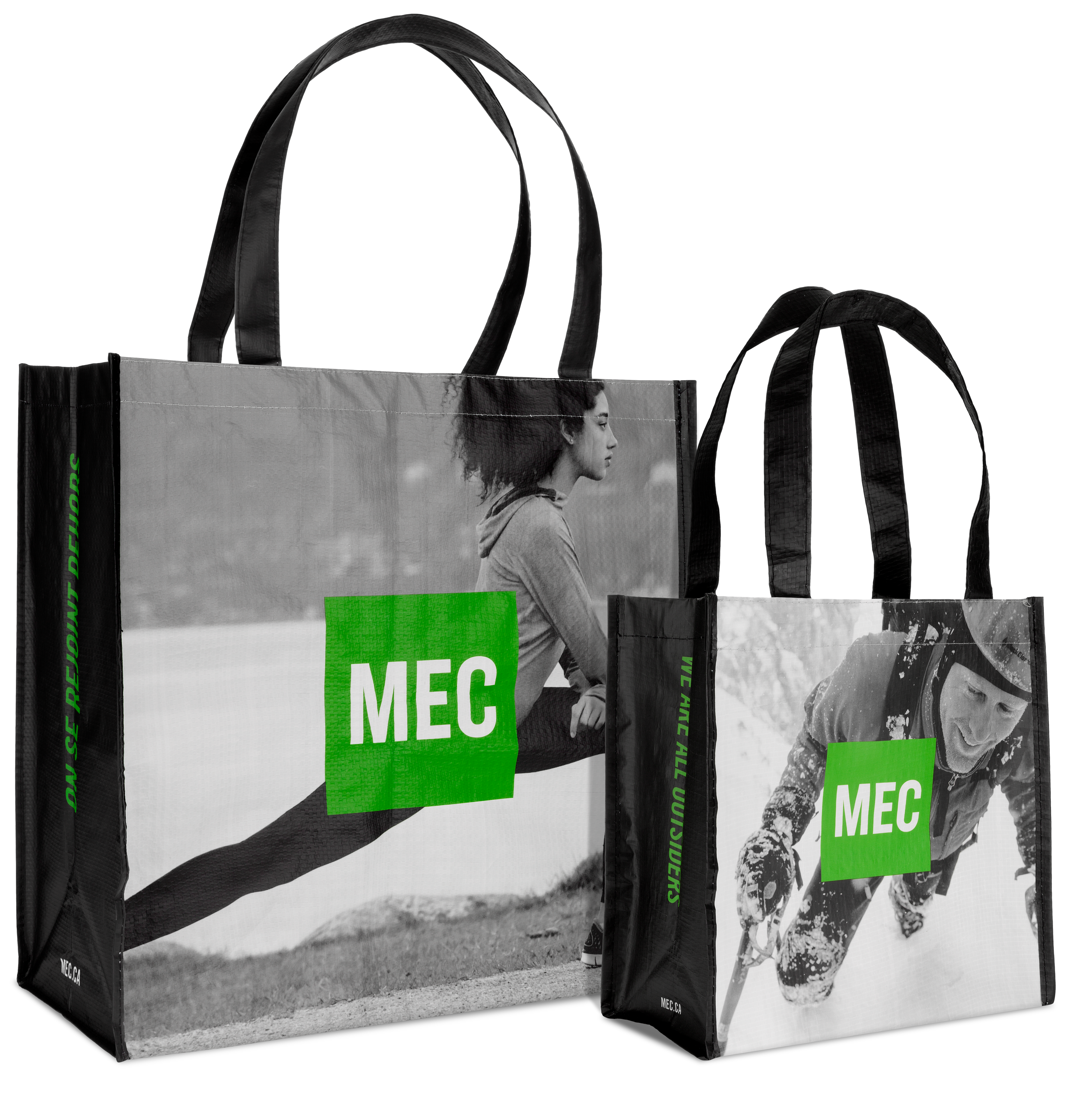 Rebrand shopping bag | reusable shopping bag made with 85% post-consumer recycled content