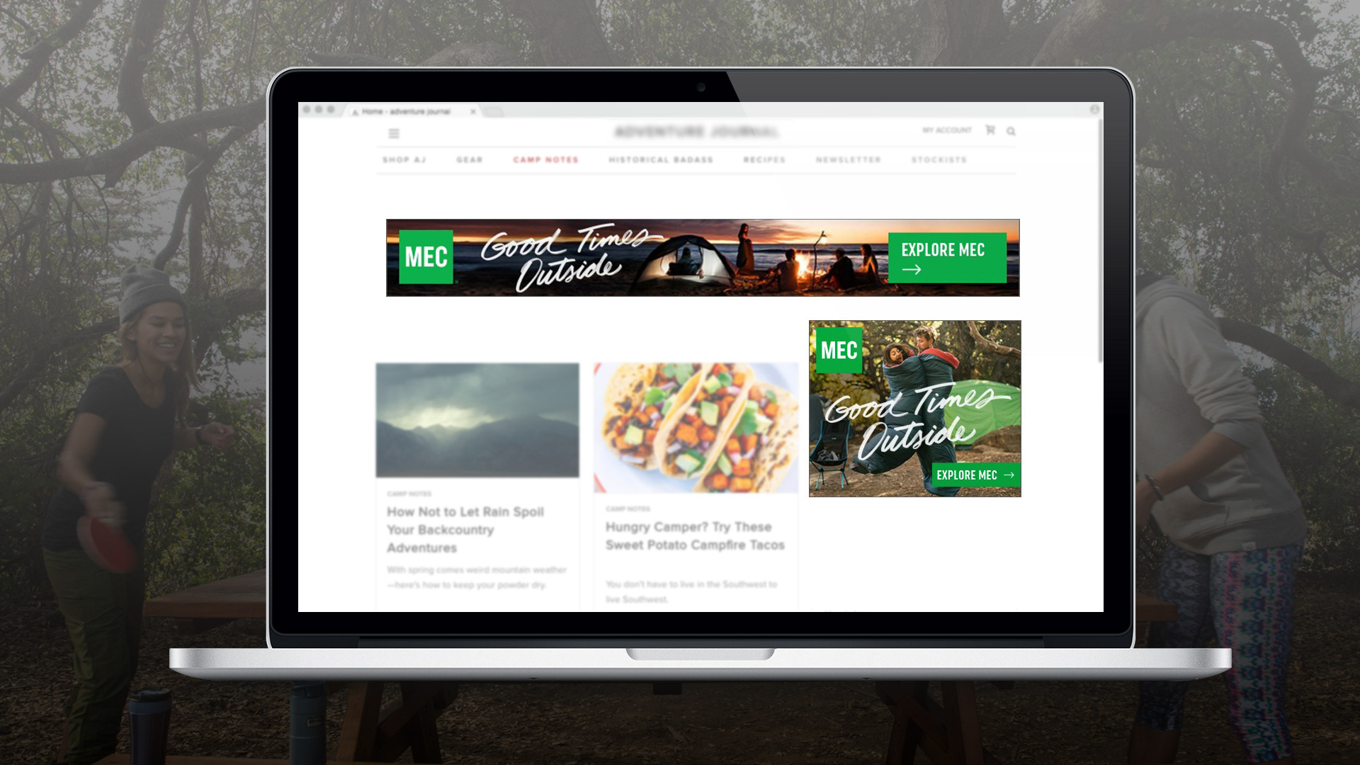 Good Times Outside display ad