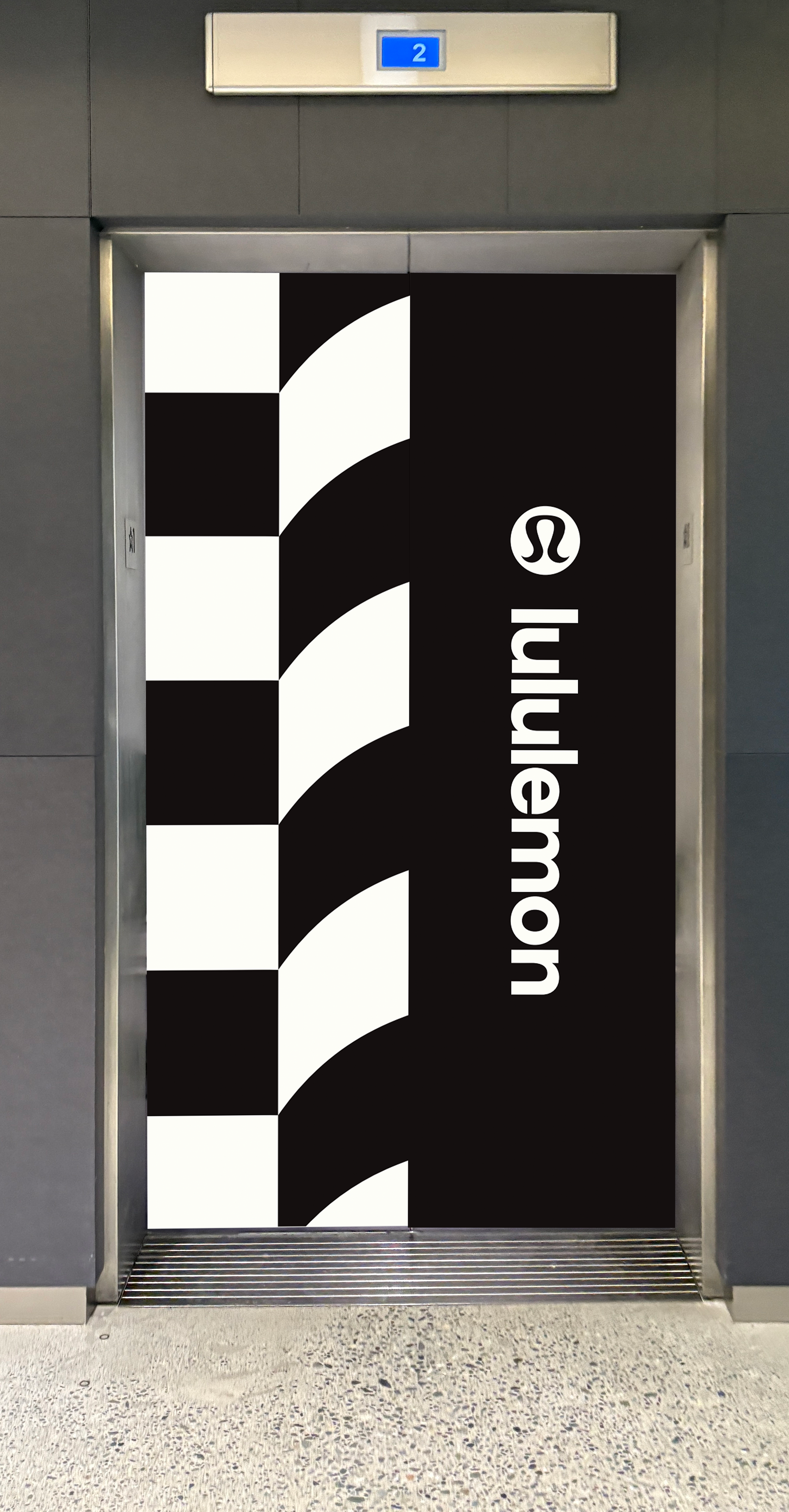 Lululemon Elevator Branding