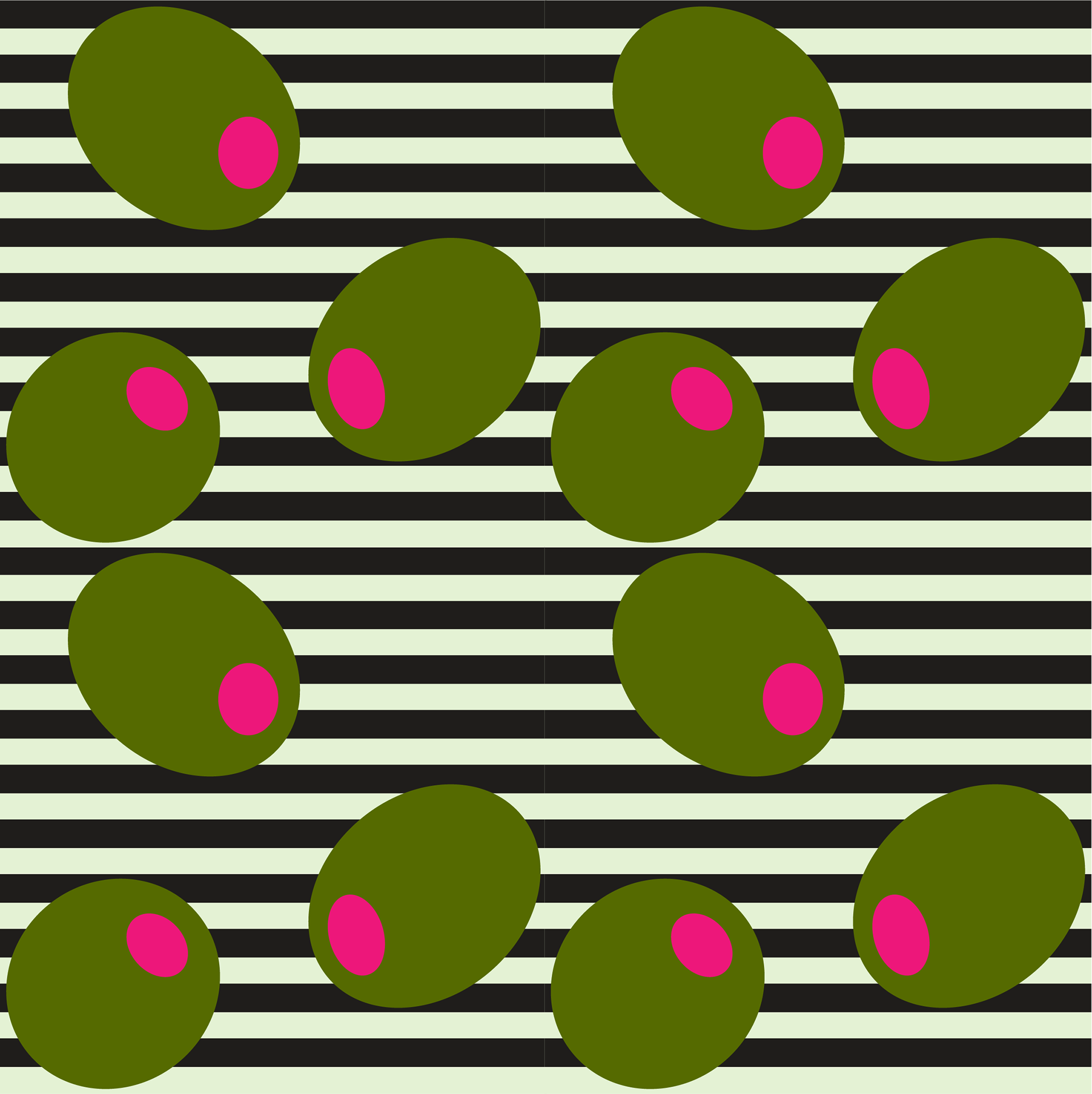 Mod-Olives lay down the line – pattern