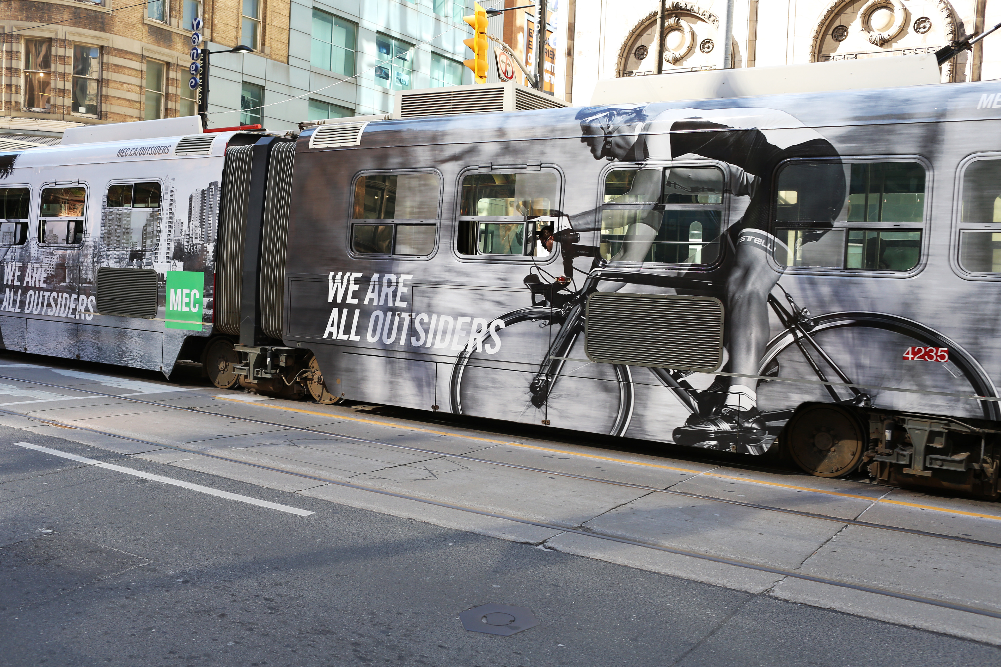 Rebrand campaign transit wrap | Toronto